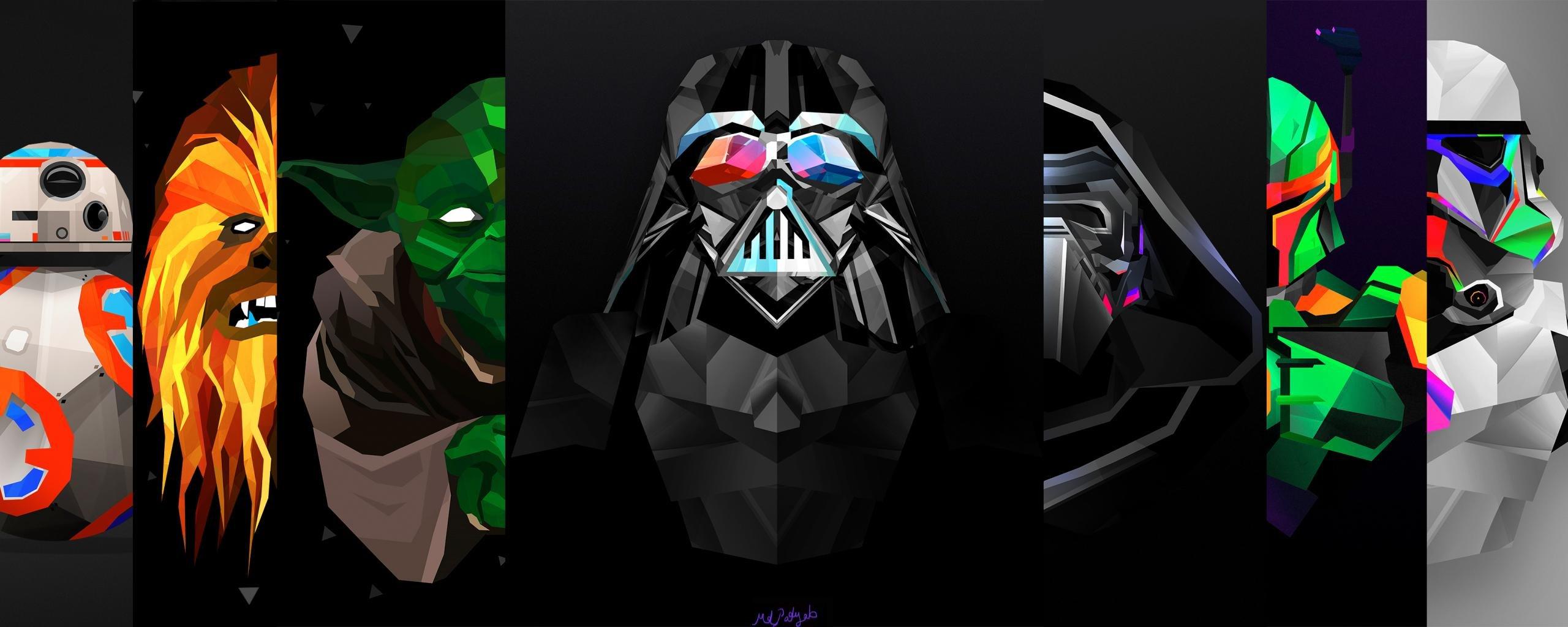 2560x1024 Dual monitor Star Wars wallpaper, HD background