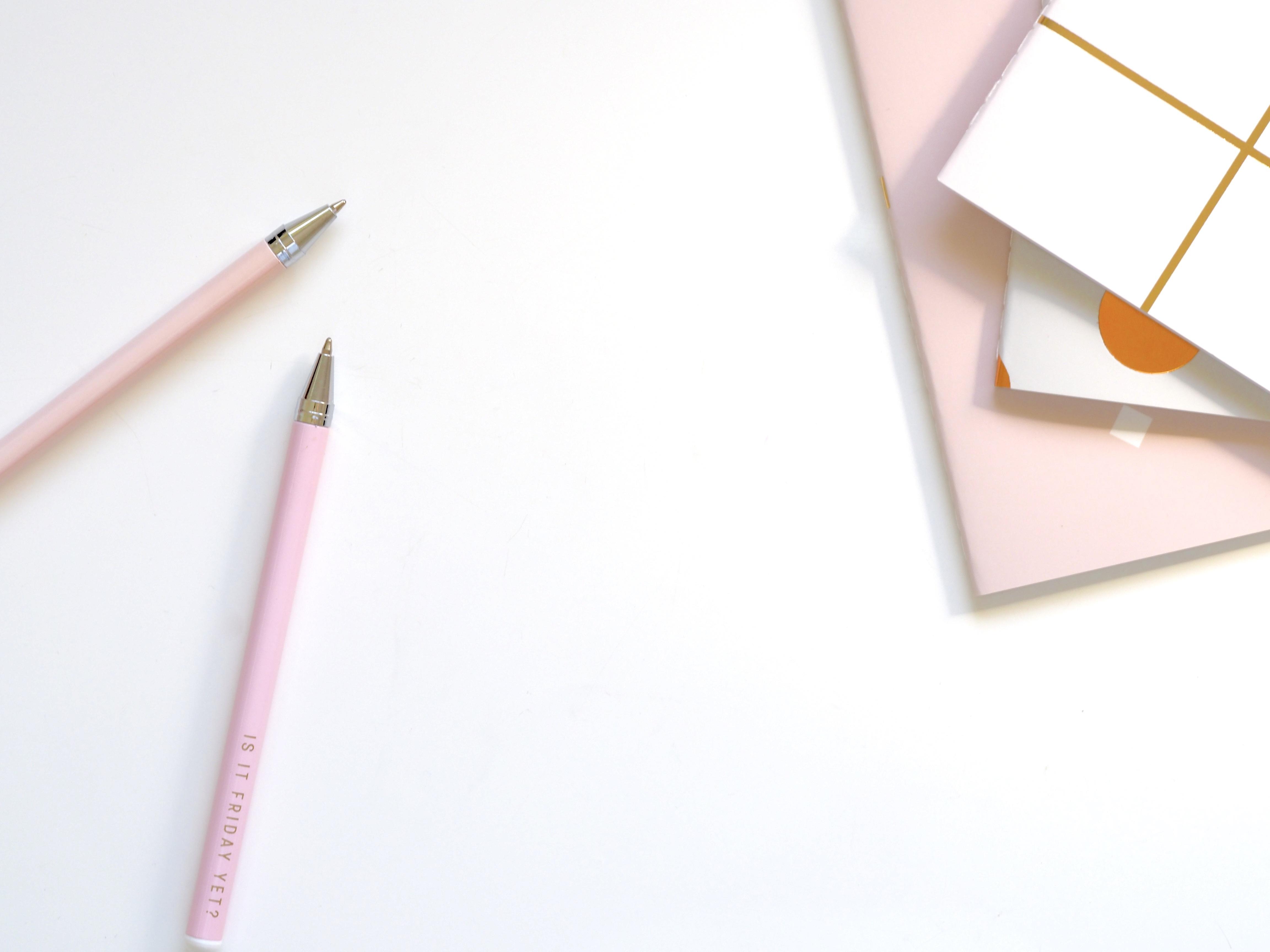 4608x3456 Pink office supplies free image download