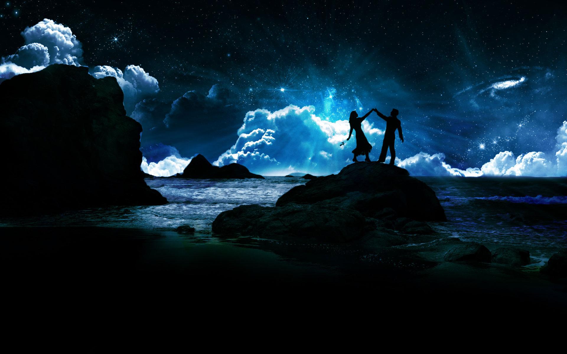 1920x1200 Dancing in the Moonlight Under the Stars HD Wallpaper