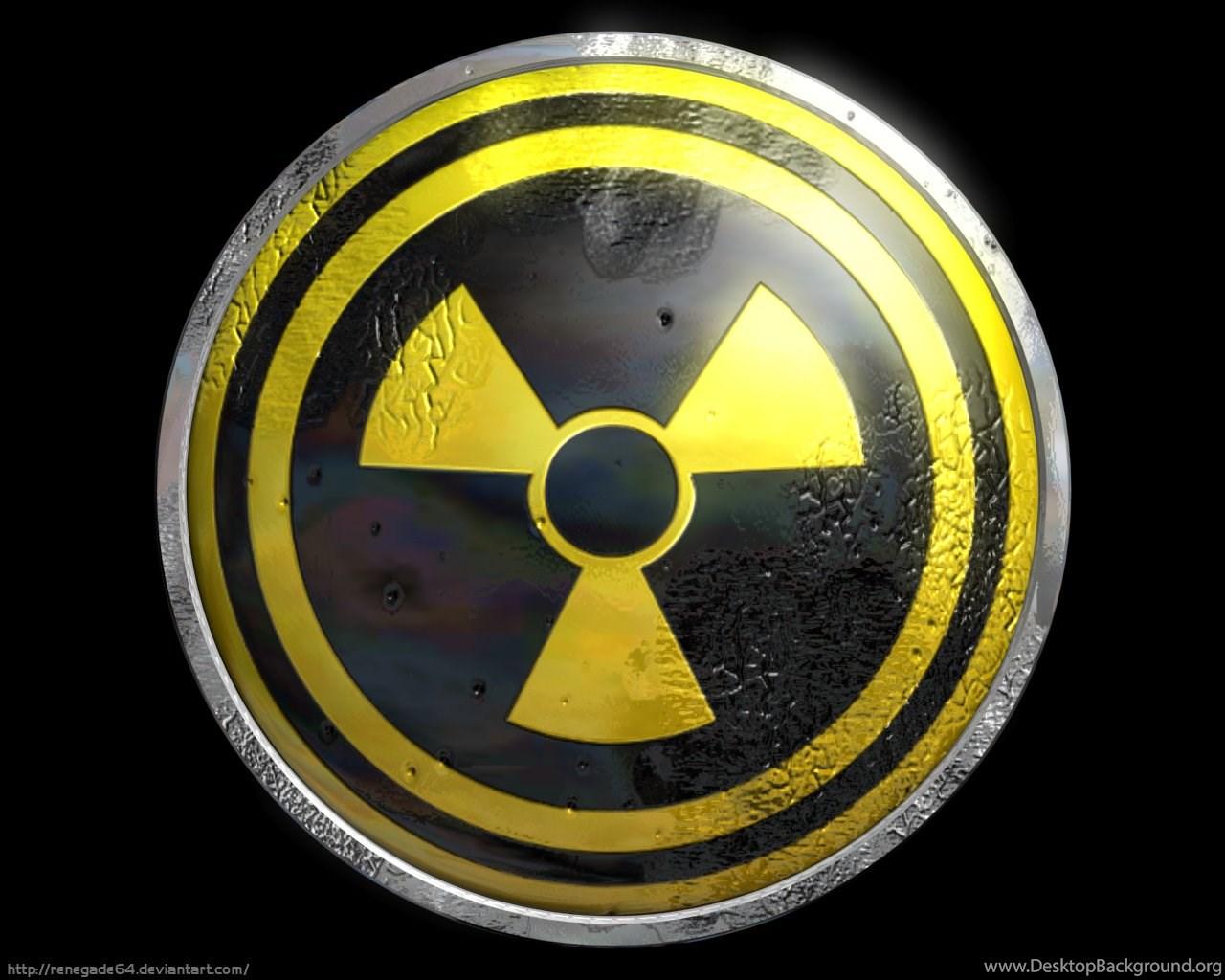 1280x1024 Cool Radiation Symbol Desktop Background