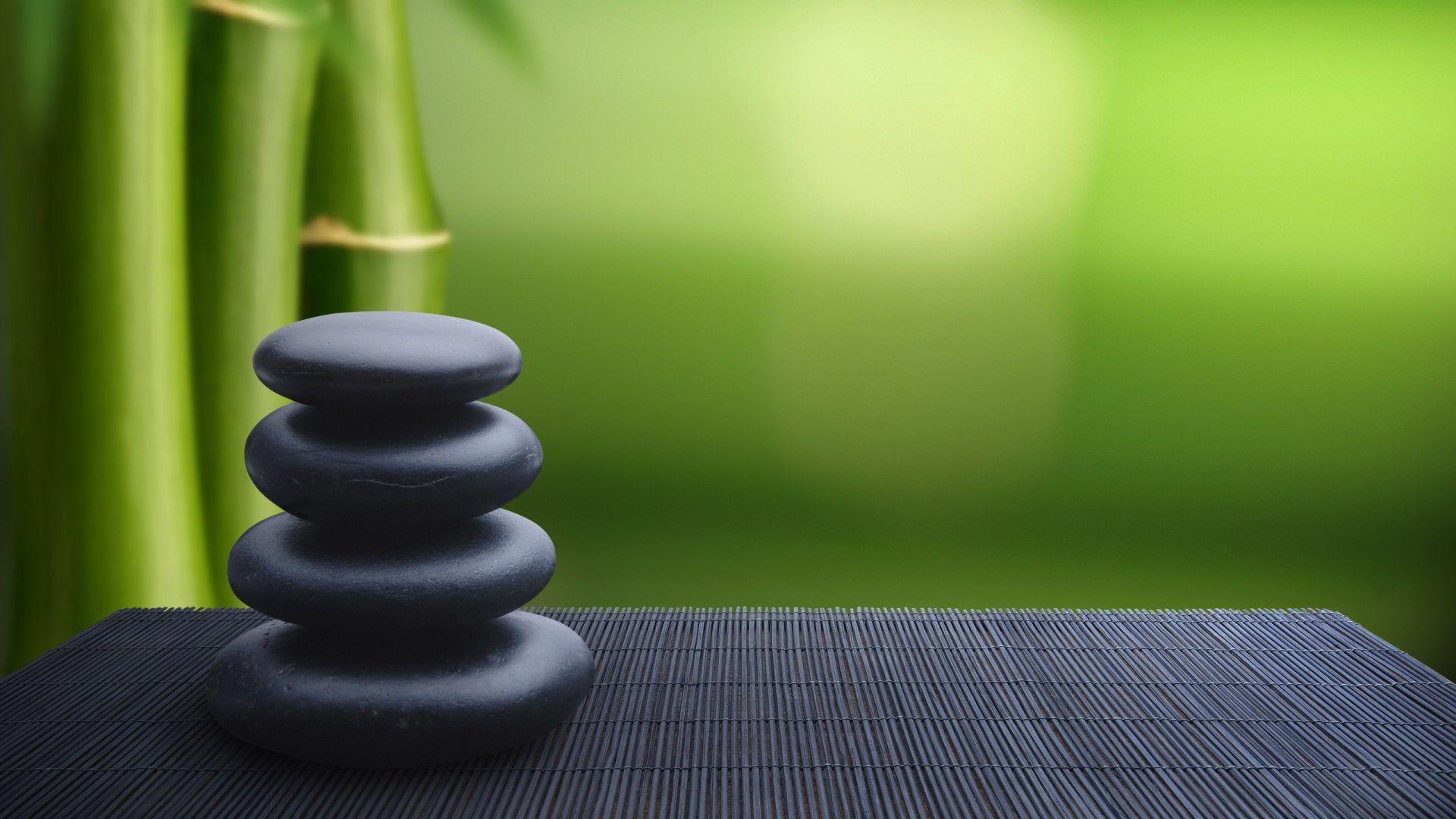 1920x1080 Japan, bamboo, stones, zen wallpaper