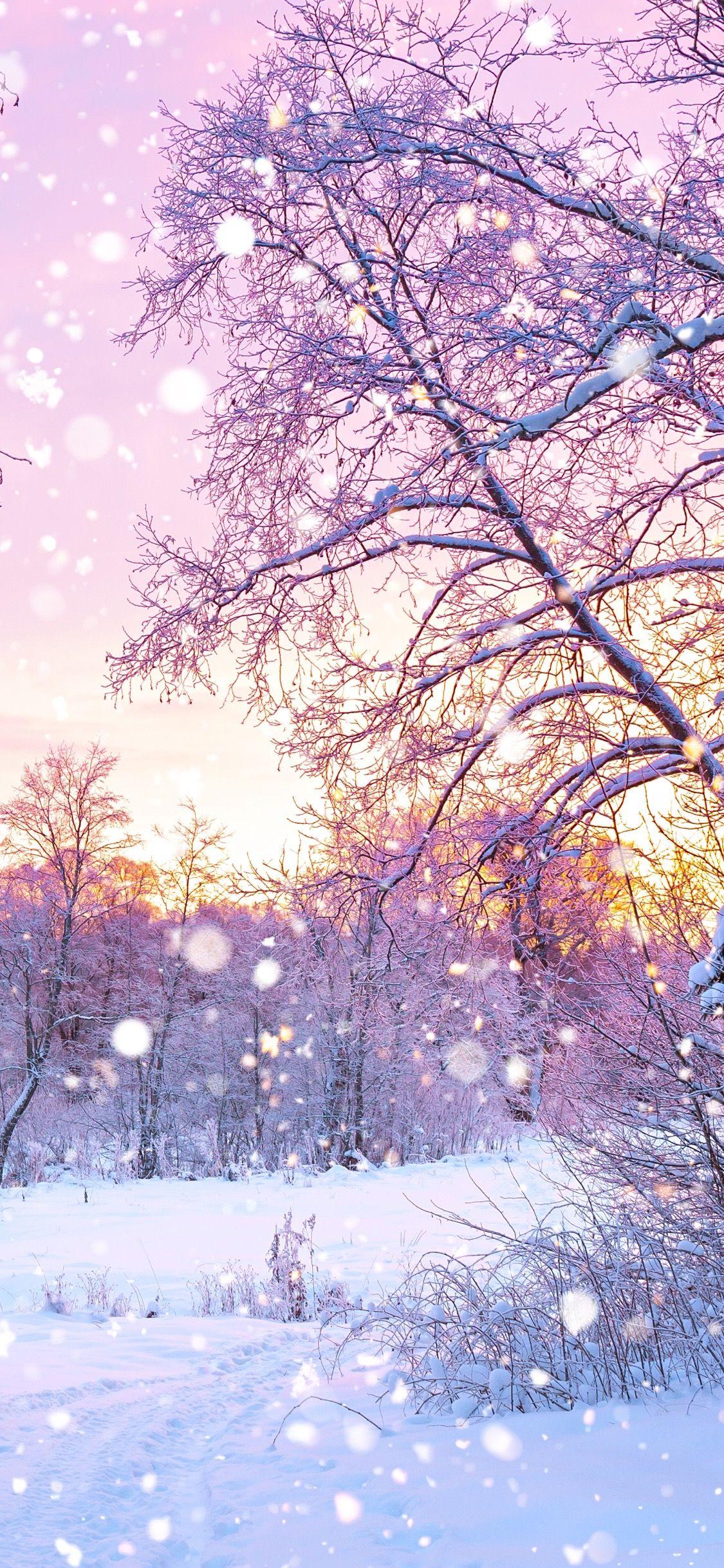 1125x2436 Cute Winter iPhone Wallpaper