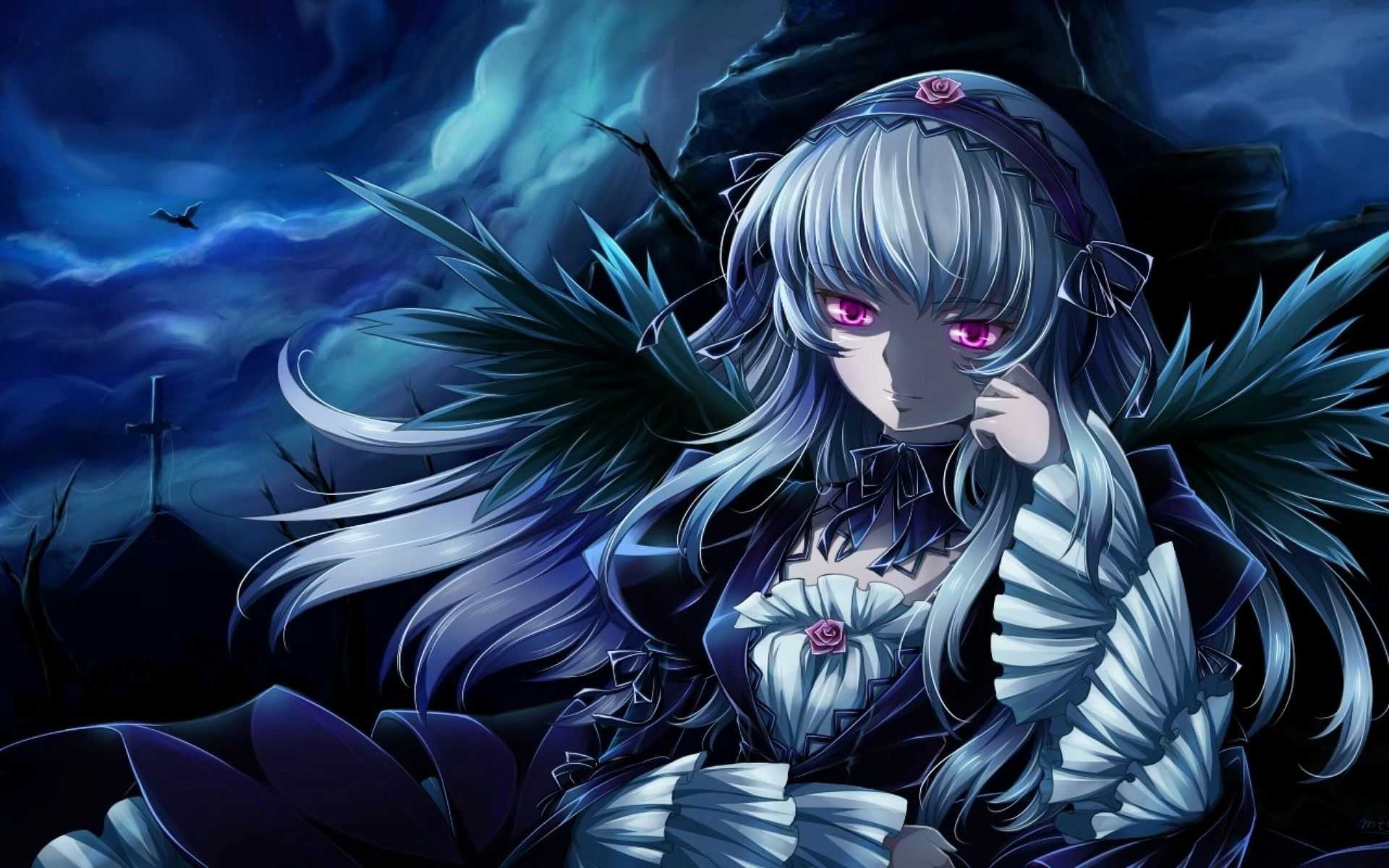 1920x1200 Anime Gothic Girl Wallpaper