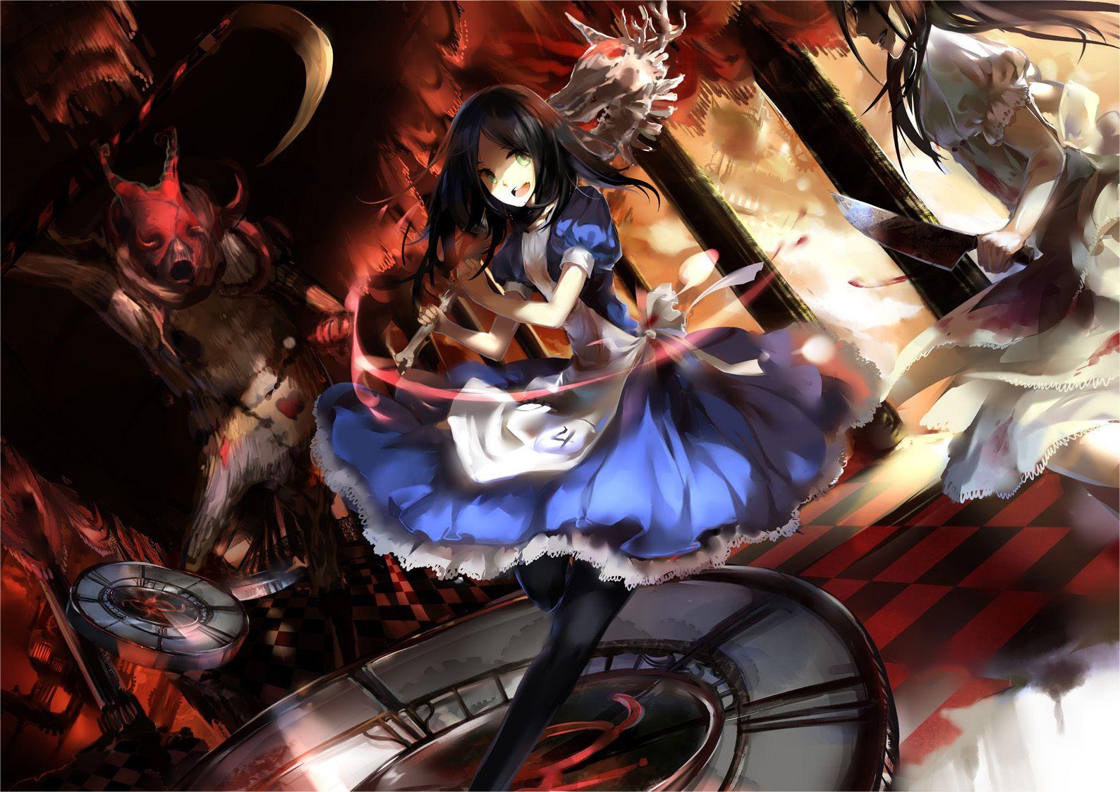 1588x1123 Girls alice (wonderland) alice in wonderland american mcgee