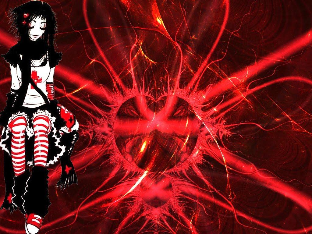 1024x768 Emo Wallpaper of Emo Boys and Girls: ANIME EMO WALLPAPERS