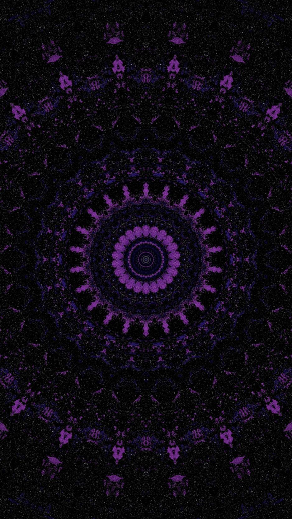 938x1668 Wallpaper Mandala Pattern Kaleidoscope Ornament Purple • Wallpaper For You