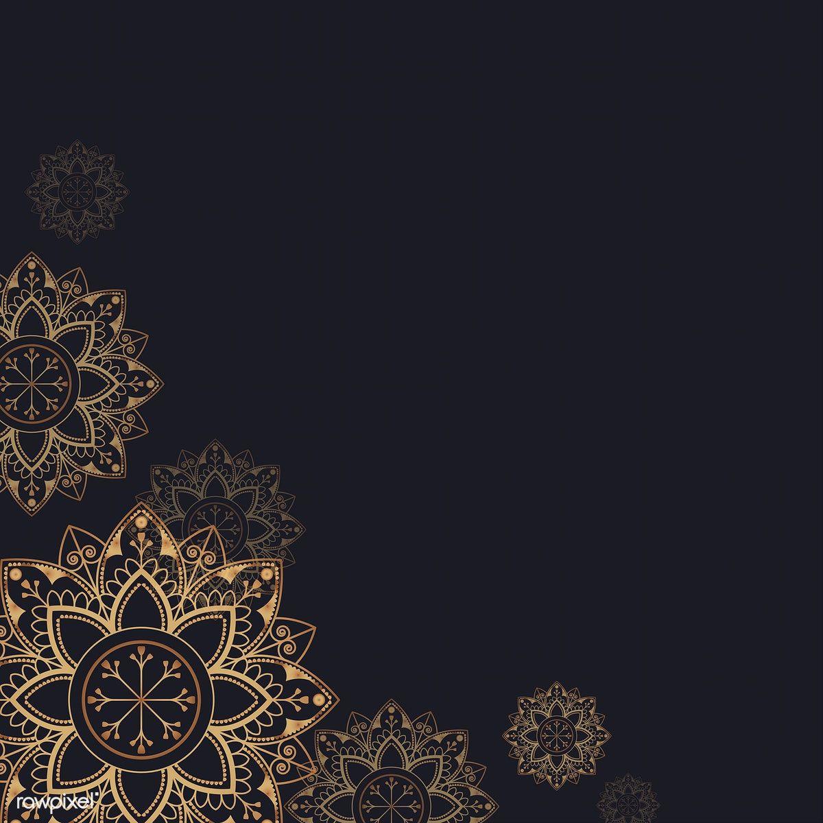 1200x1200 Free download Download premium vector of Gold mandala pattern on black [1200x1200] for your Desktop, Mobile & Tablet. Explore Mandala Background. Mandala Wallpaper, Mandala Wallpaper, Mandala Wallpaper HD