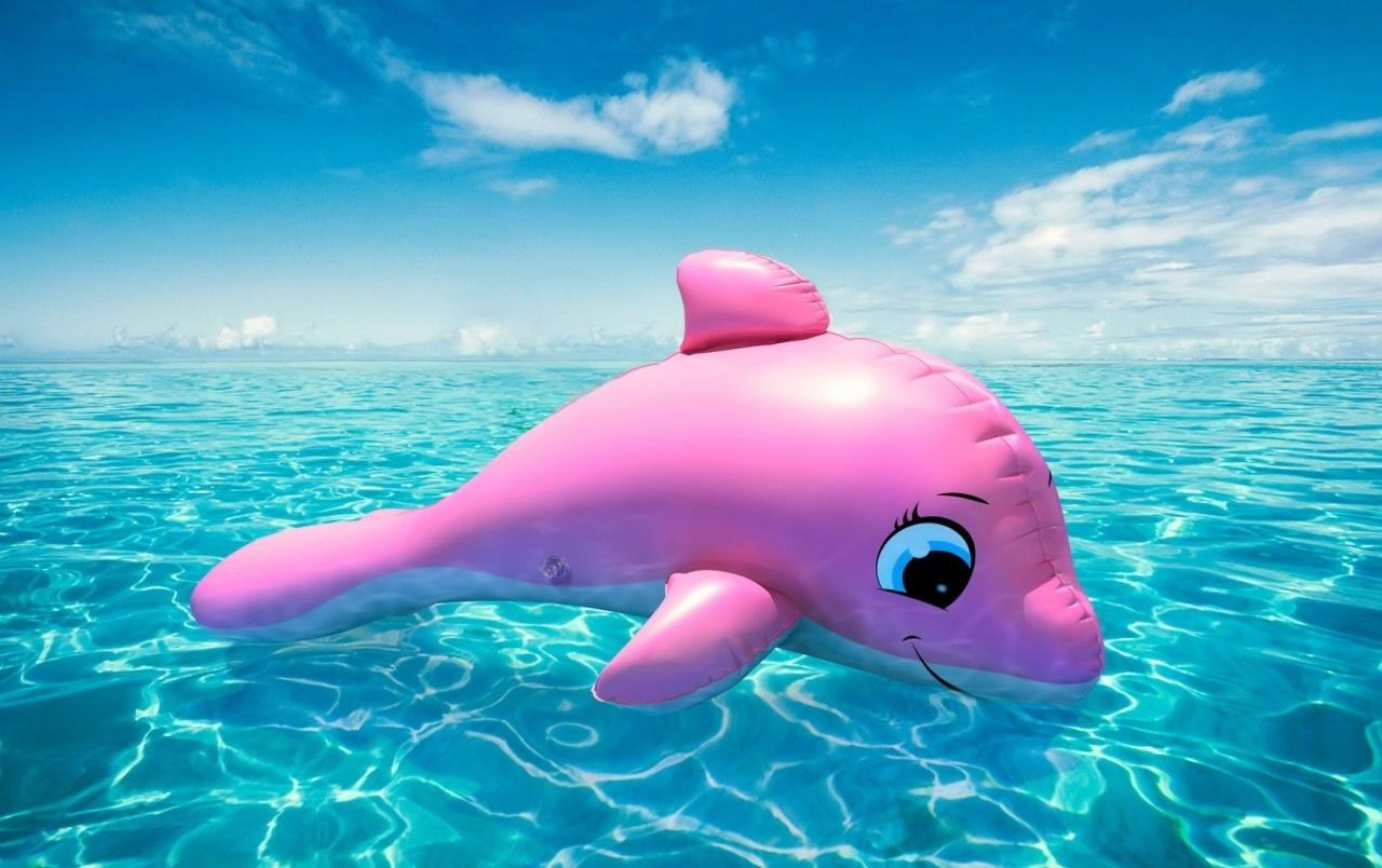 1280x804 Pink Whale wallpaper. Pink Whale