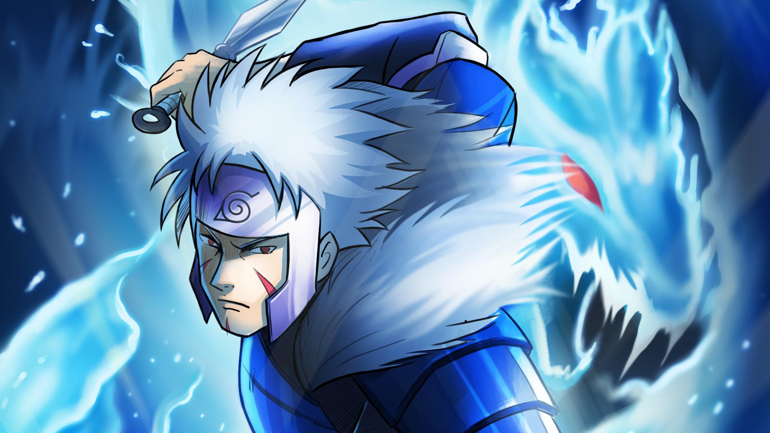 2560x1440 Tobirama Senju In Blue Dress HD Naruto Wallpaper