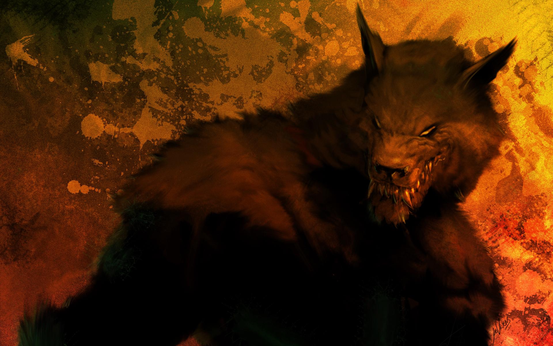 1920x1200 Dark horror werewolf lycan monster creature wolf wallpaperx1200