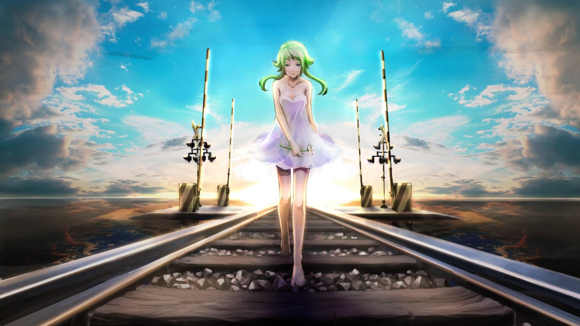 1920x1080 Railroad Girl Anime Art wallpaperx1080