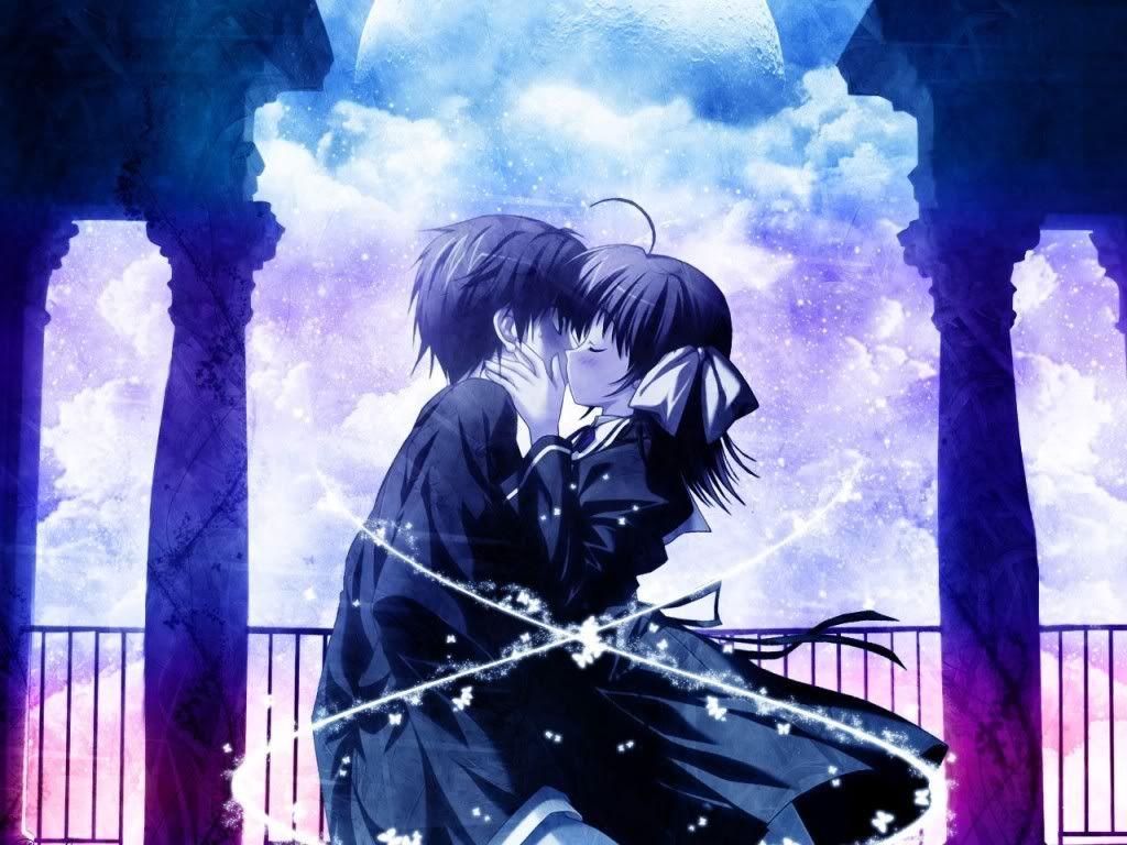 1024x768 Anime Couple HD Wallpaper