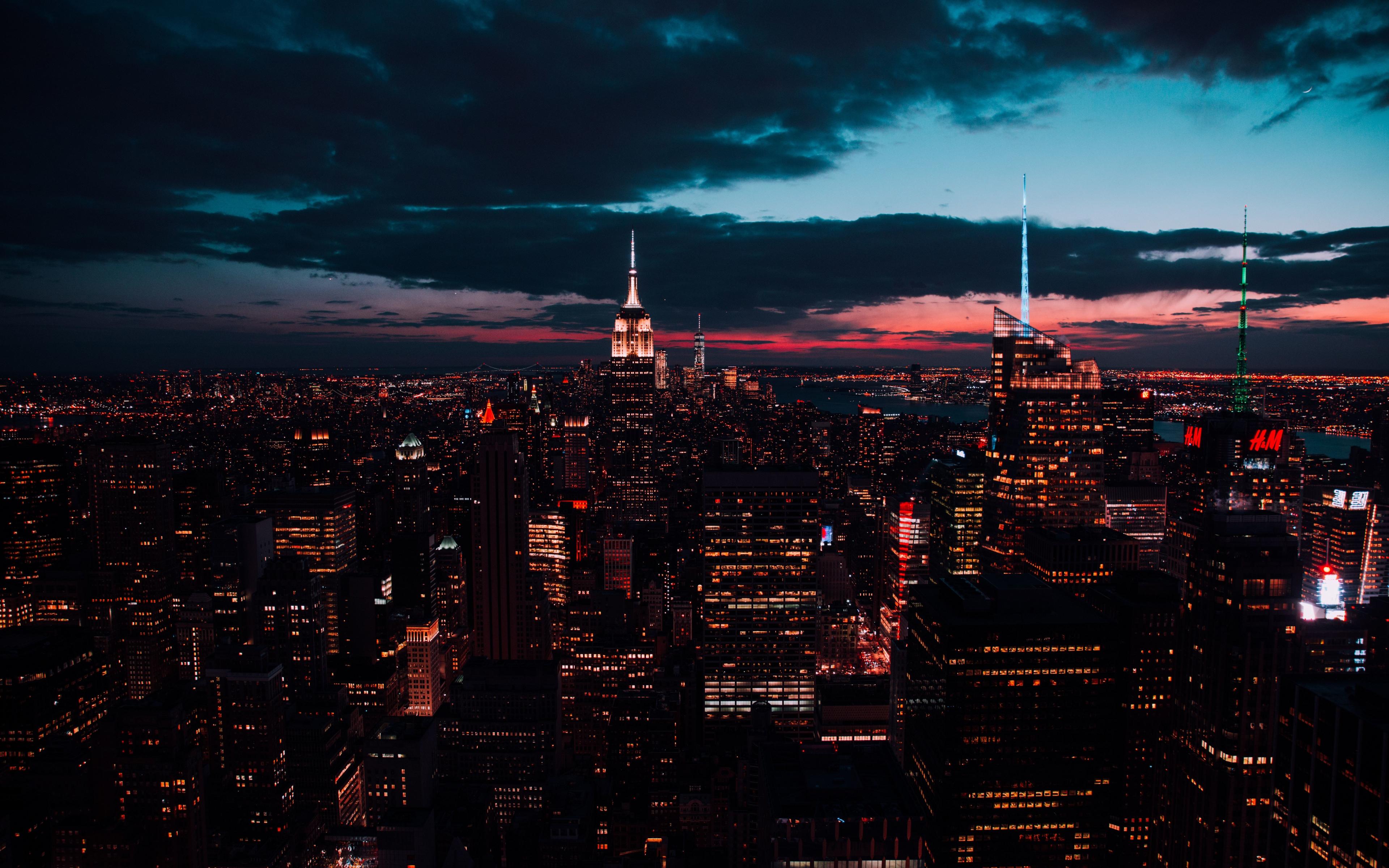 3840x2400 Download 3840x2400 new york, buildings, night, cityscape 4k wallpaper, 4k, ultra HD 16:10 wallpaper, 3840x2400 HD image, background, 17647