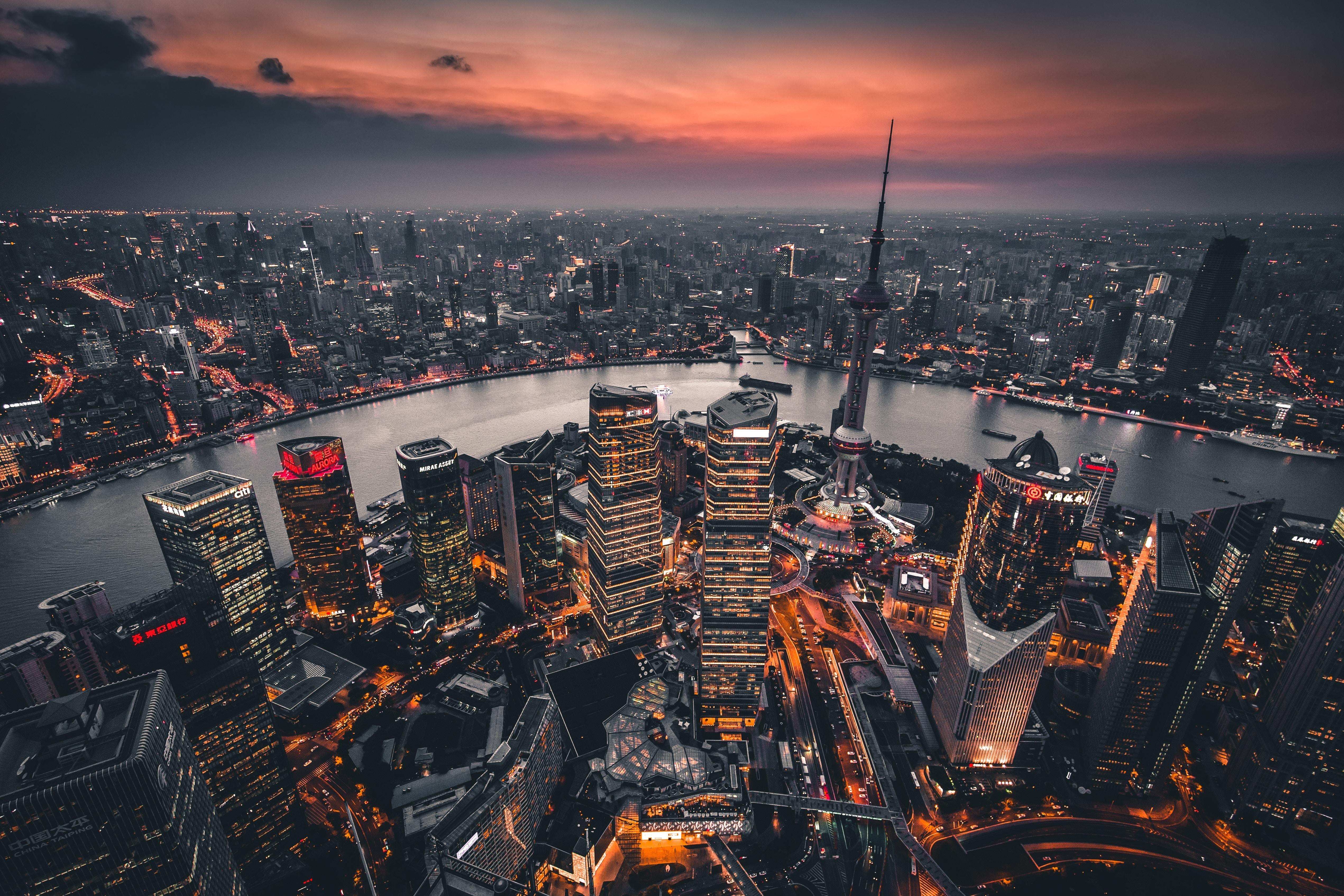 5083x3389 Aerial City Wallpaper