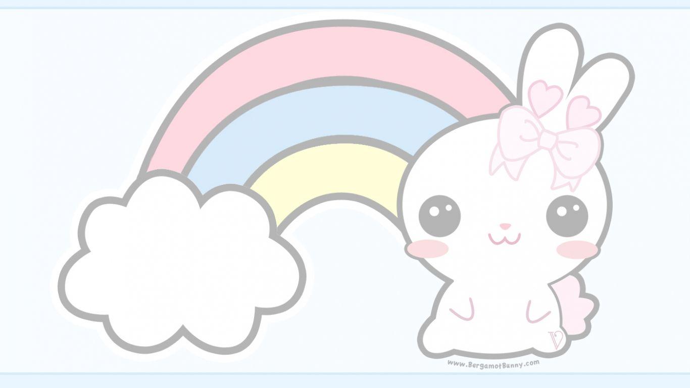 1366x768 1401x1050px Kawaii Bunny Wallpaper