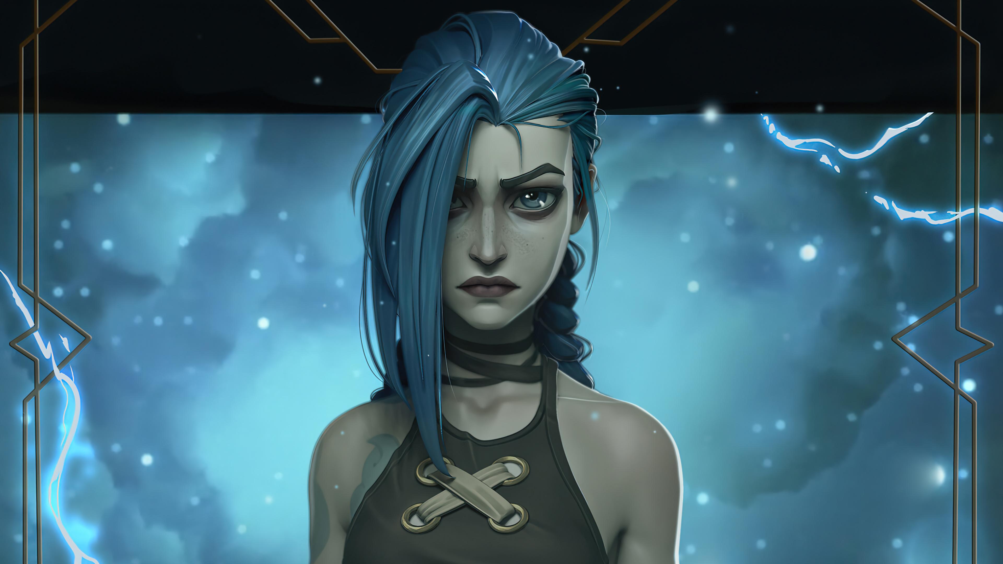 3840x2160 LOL Arcane Jinx Netflix Series PC DeskK Wallpaper & Artwork