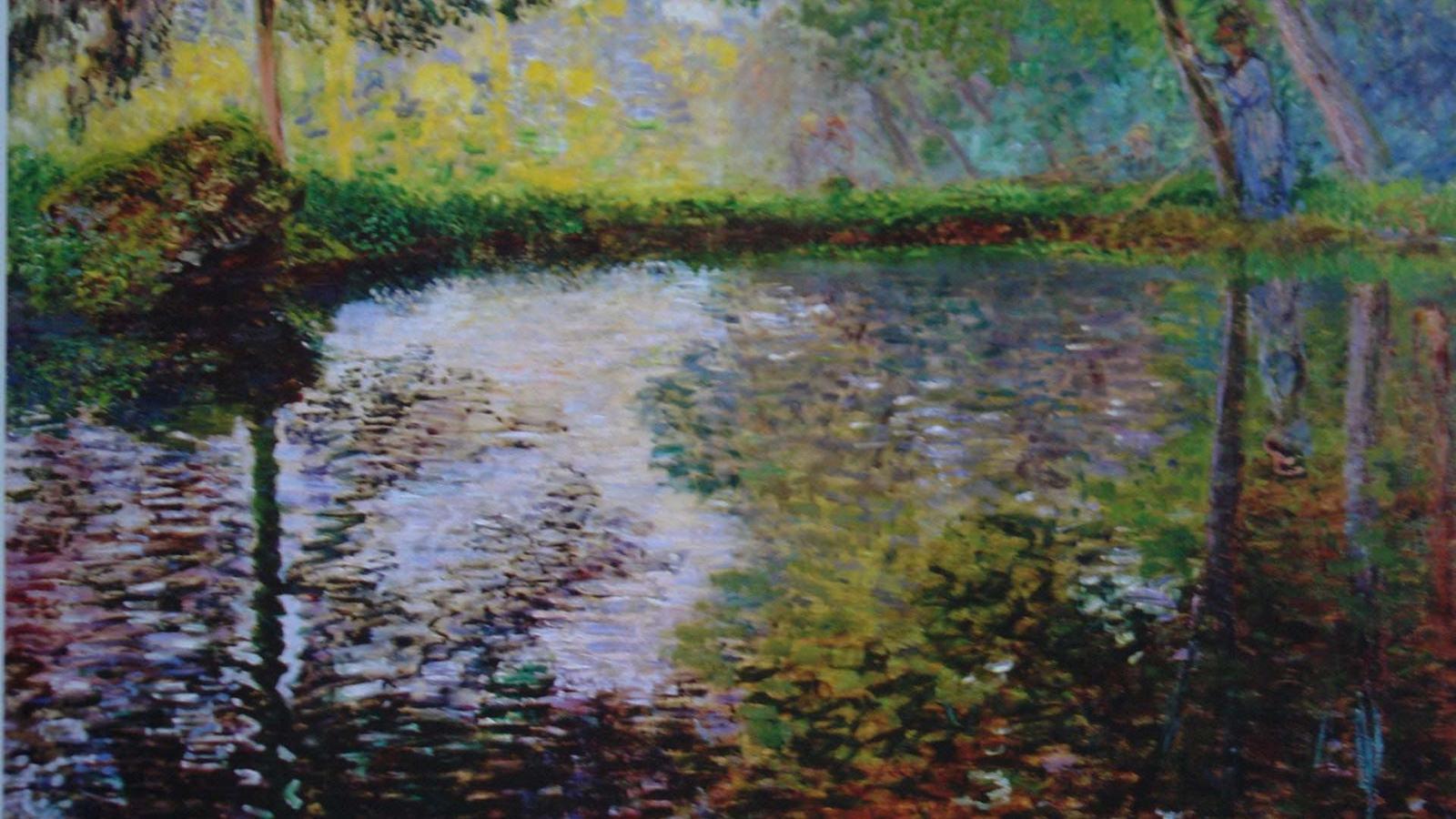 1600x900 Painting Claude Monet lake Desktop wallpaper 1600x900