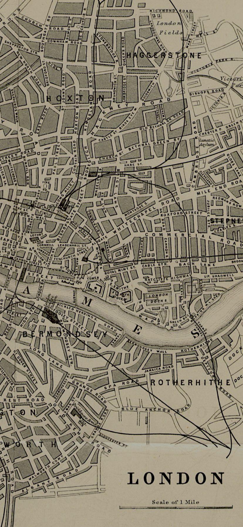 828x1792 London Map Wallpaper