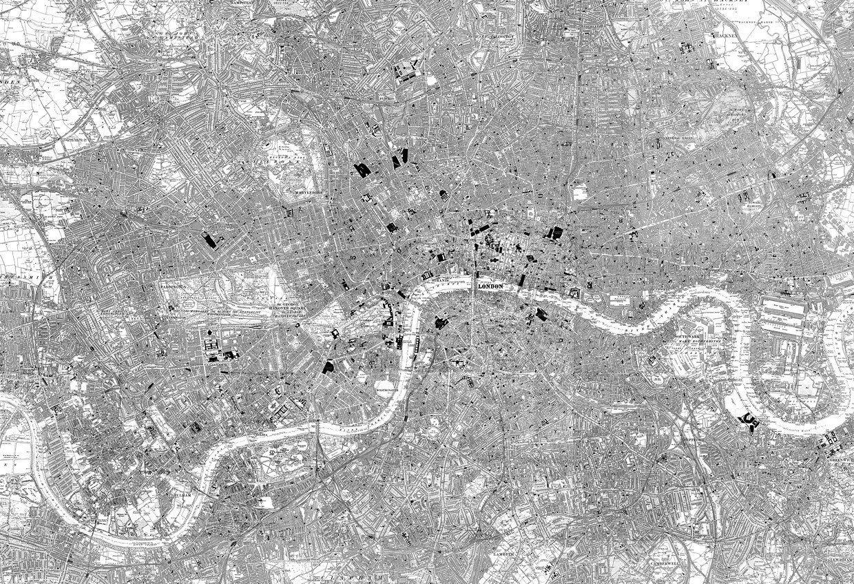 1240x848 London Map Wallpaper
