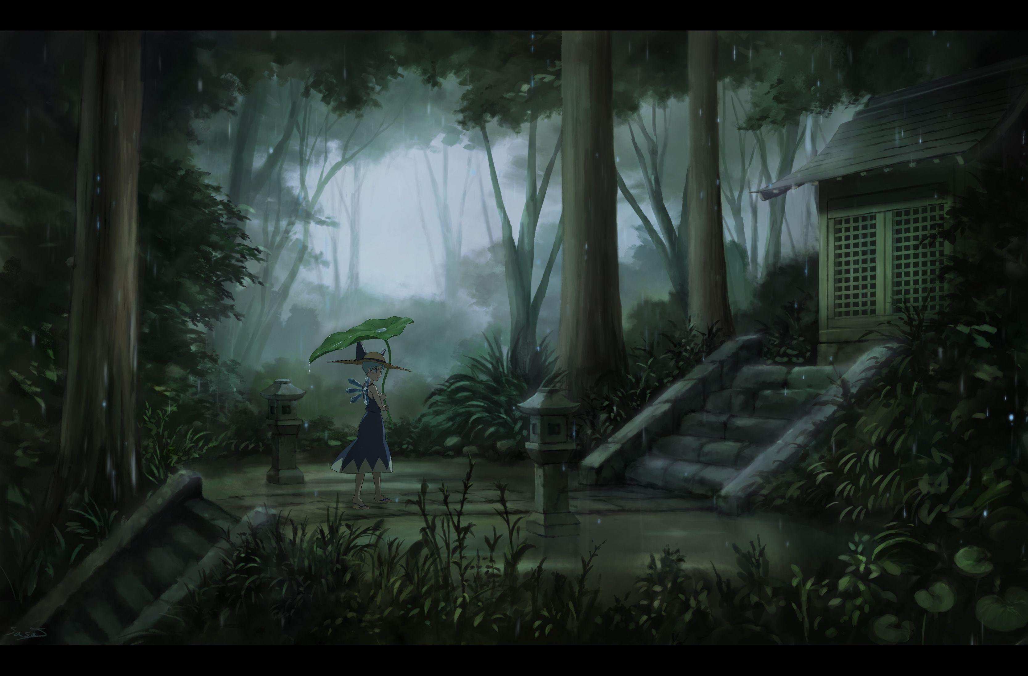 Anime Rain Scenery Wallpapers Top Free Anime Rain Scenery Backgrounds