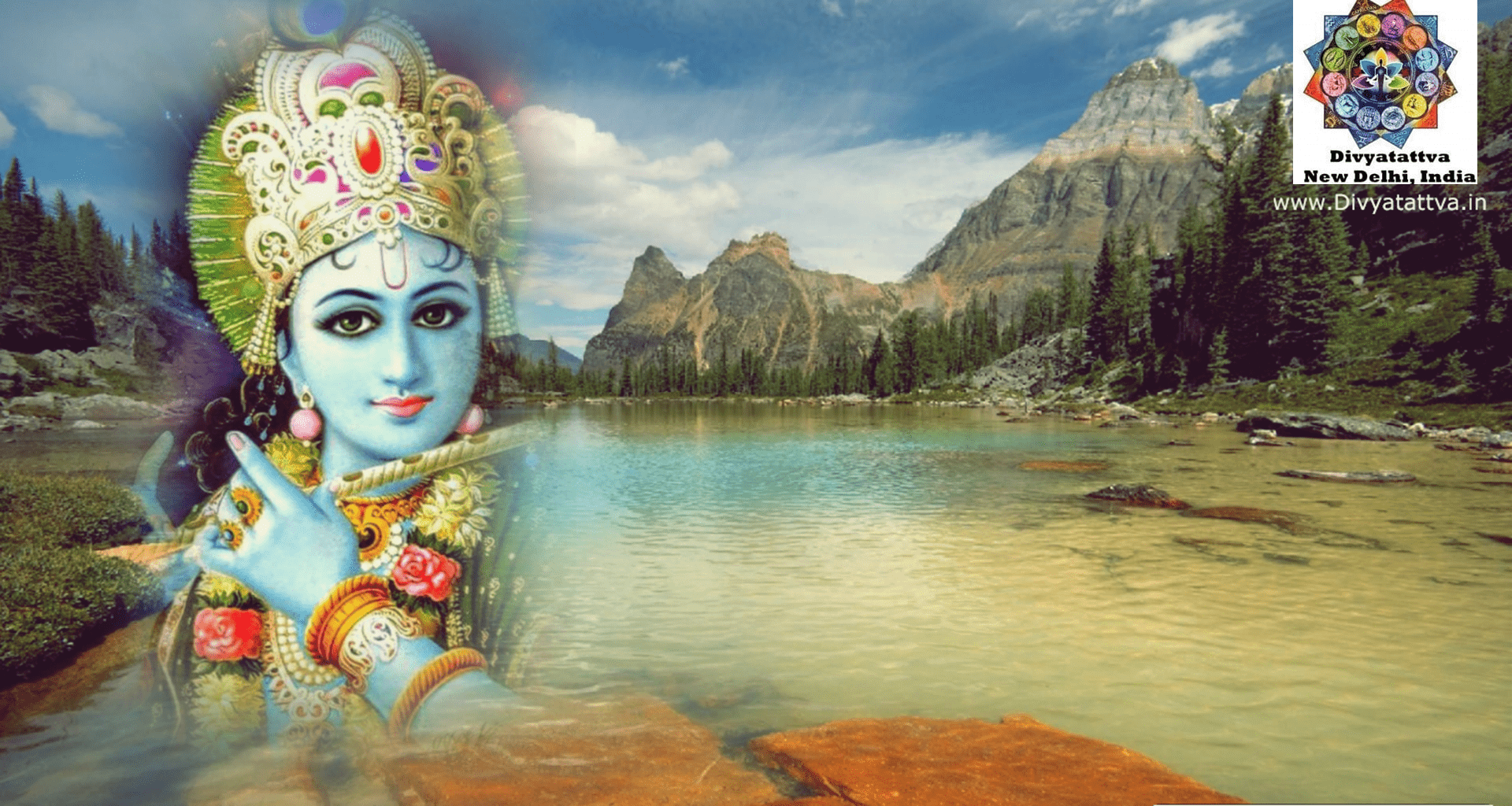 1920x1024 Supreme Being & Hindu Deity Lord Krishna HD Wallpaper For Janmashtami