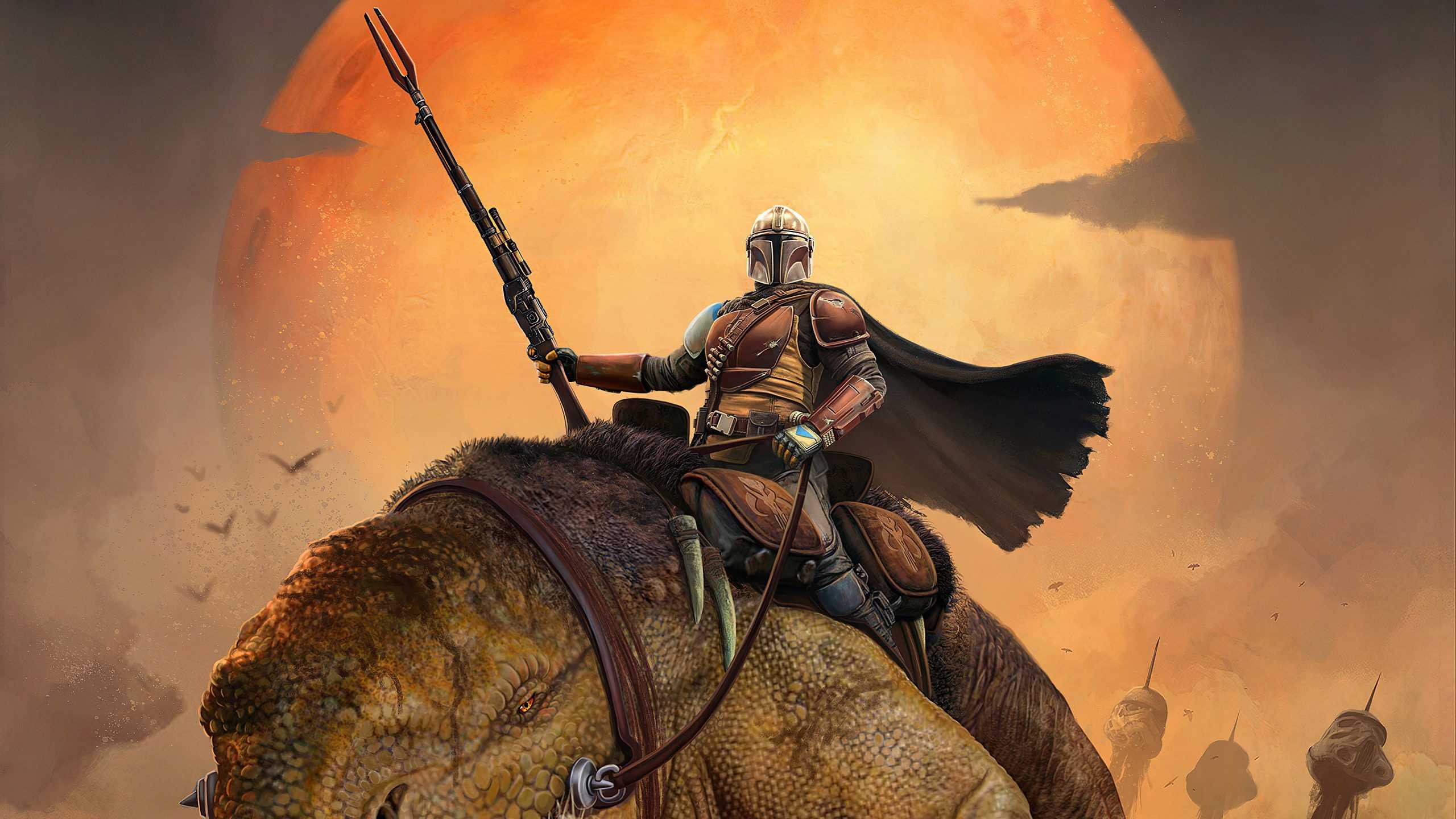 2560x1440 Mandalorian Desktop Wallpaper