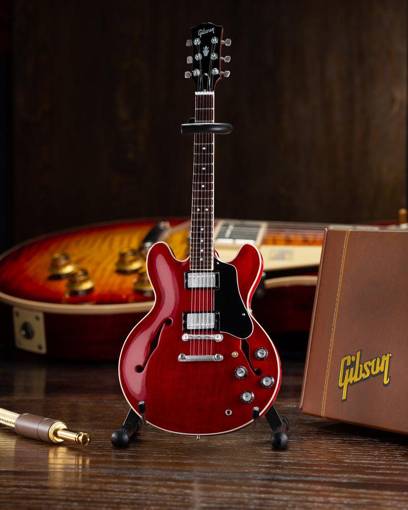 819x1024 Gibson ES 335 Faded Cherry 1:4 Scale Mini Guitar Model