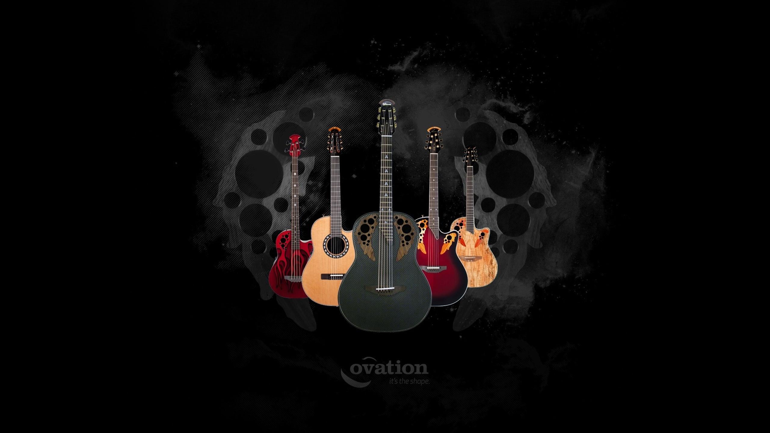 2560x1440 Acoustic Guitar Wallpaper HD