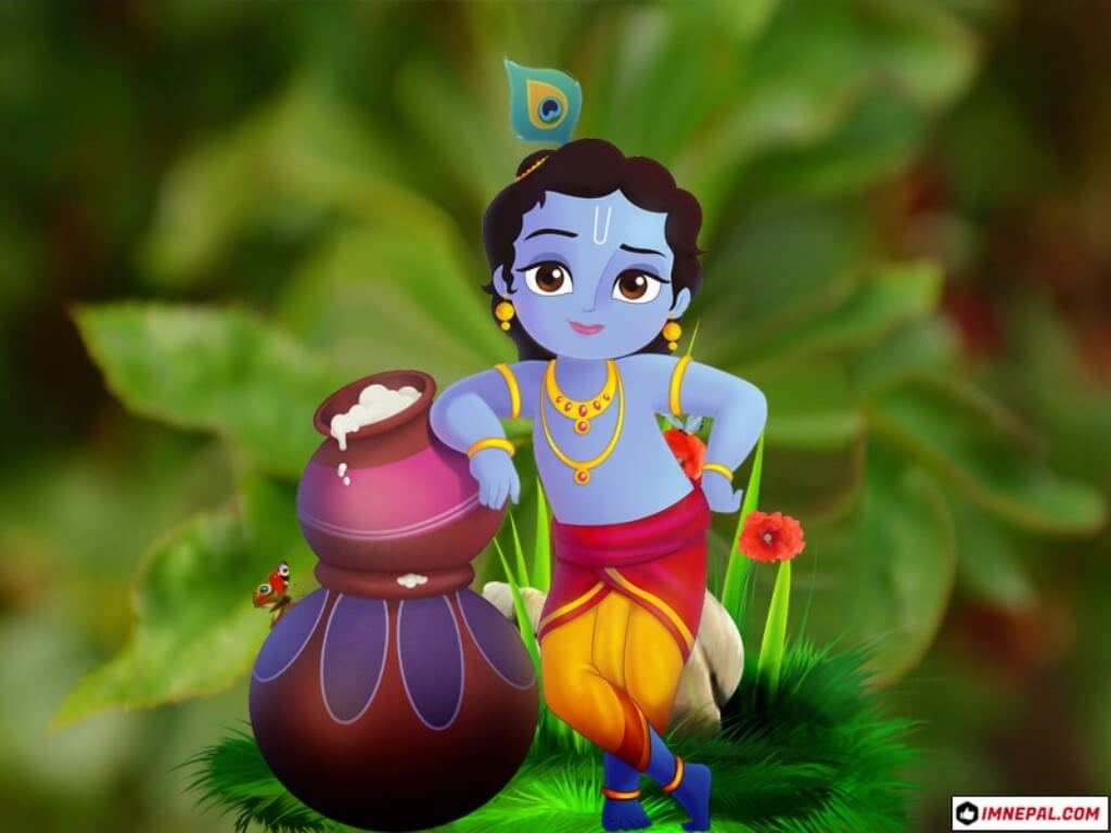 1024x768 Lord Krishna Image HD Wallpaper To Download Free