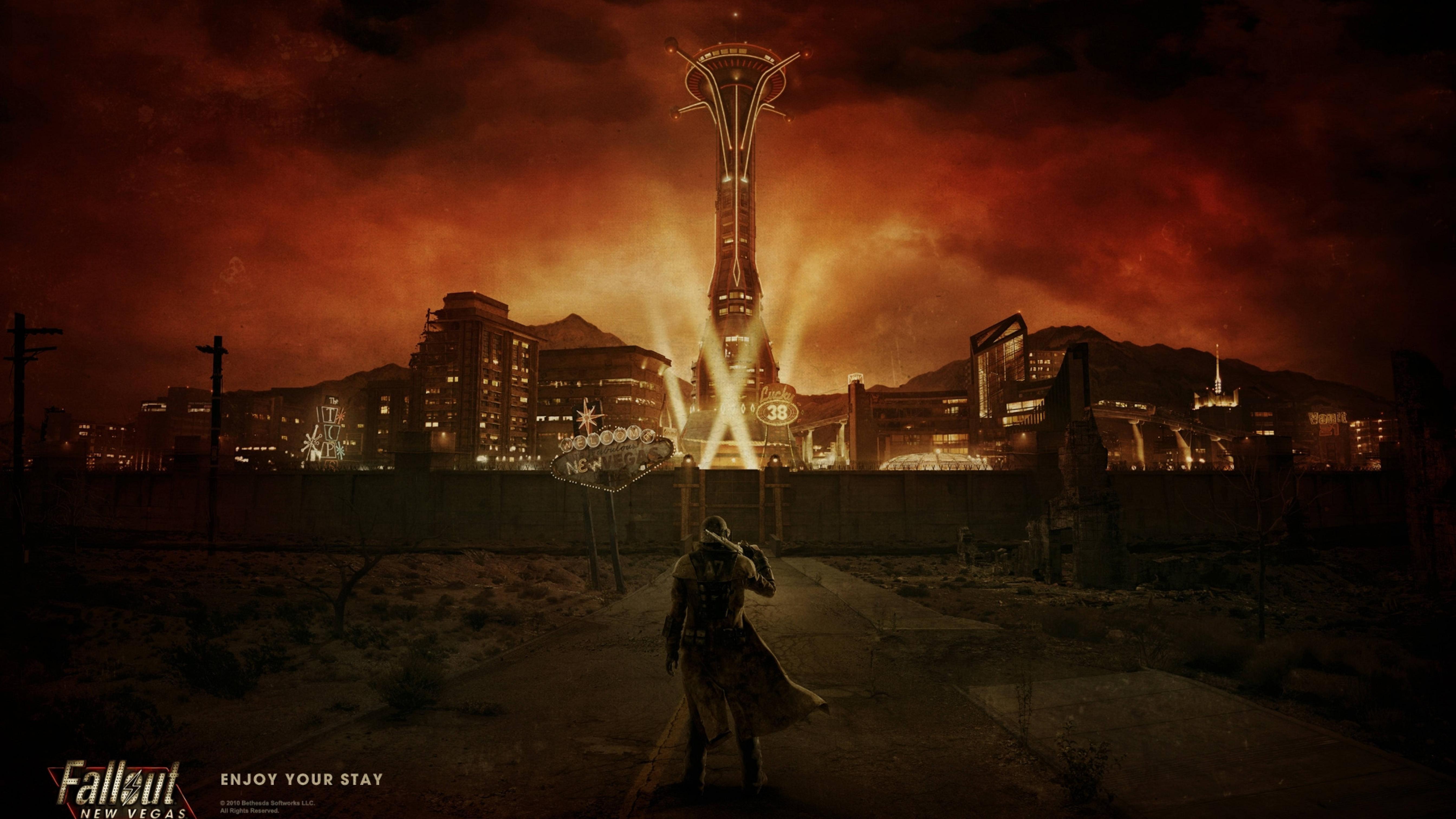 5376x3024 fallout, city, light 8K Wallpaper, HD Games 4K Wallpaper, Image, Photo and Background