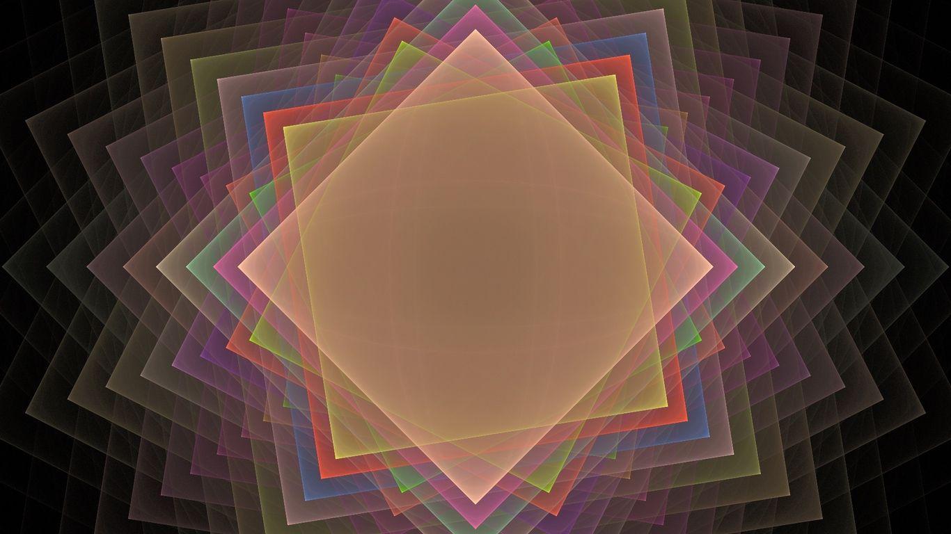 1366x768 Download wallpaper 1366x768 square, pattern, smoke, background