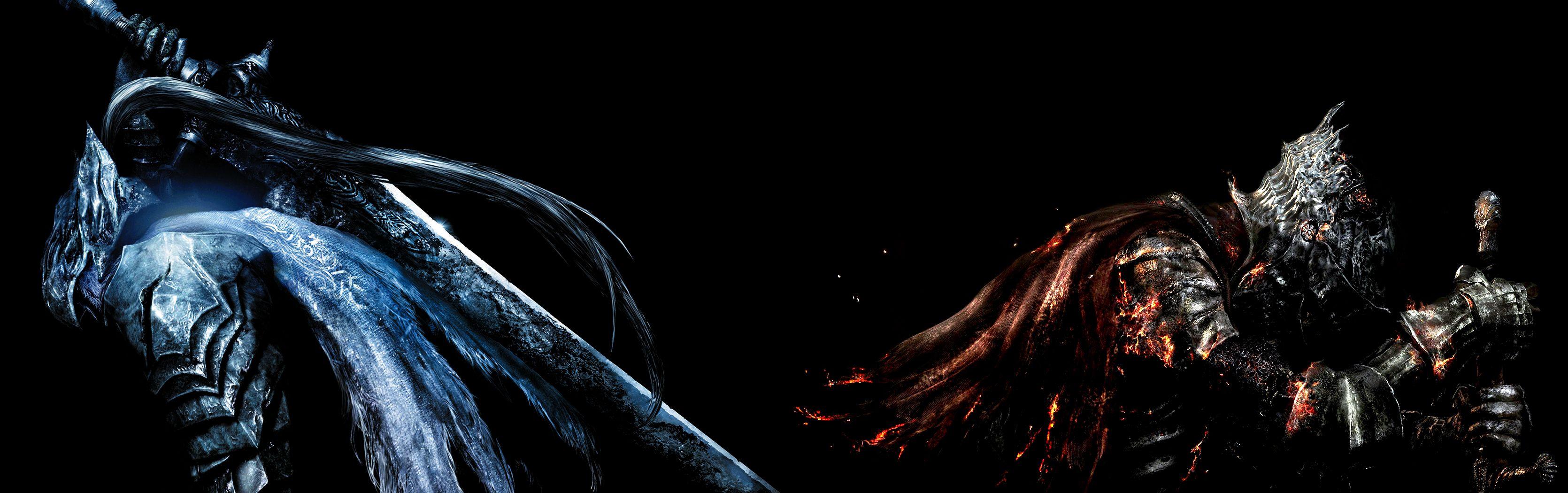 3340x1050 Dark Souls Dual Screen Wallpaper