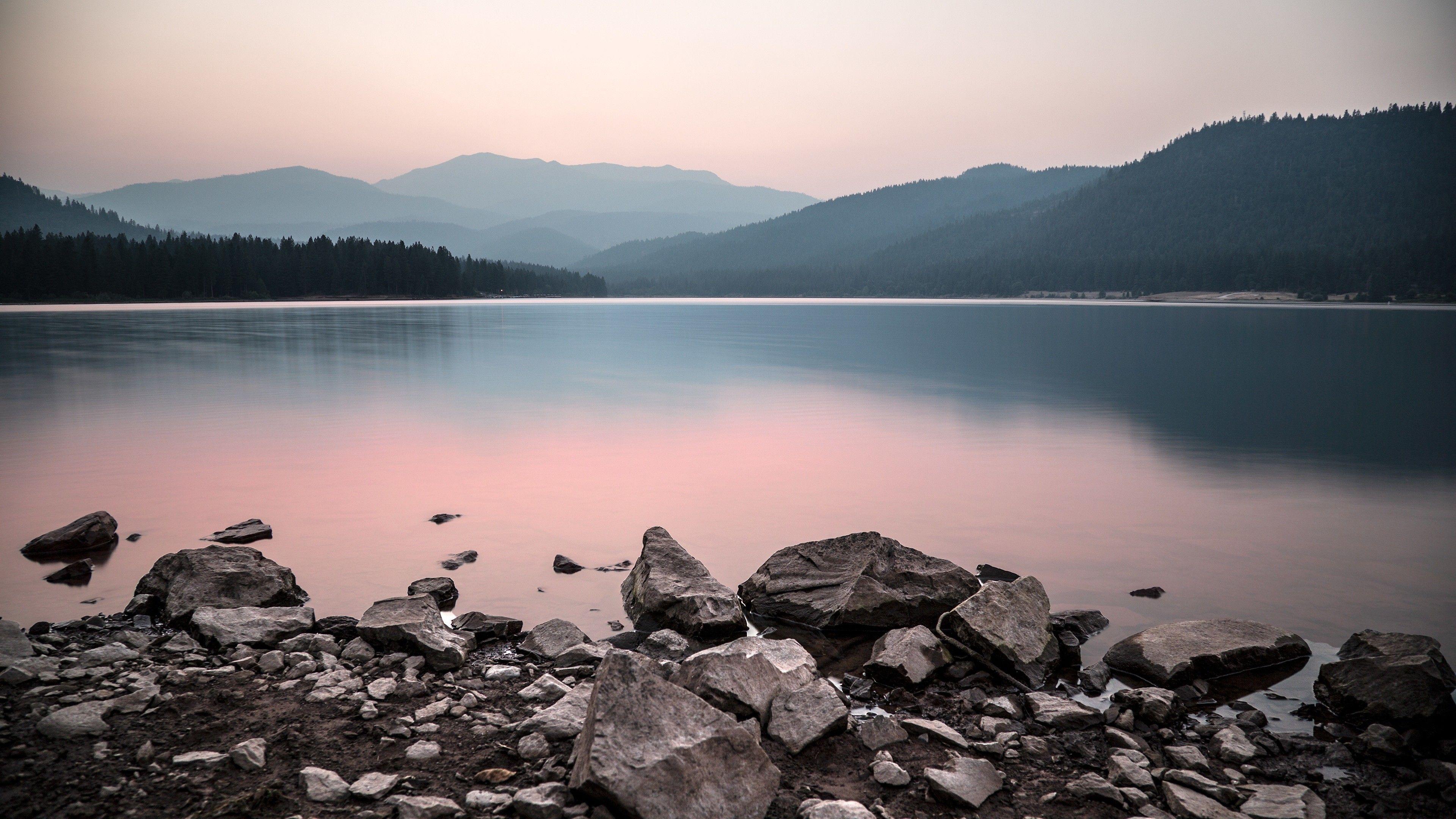3840x2160 Res: 3840x Calm Mountain Lake 4K Ultra HD Desktop Wallpaper Uploaded by DesktopWalls. Desktop photography, Landscape wallpaper, Nature desktop wallpaper