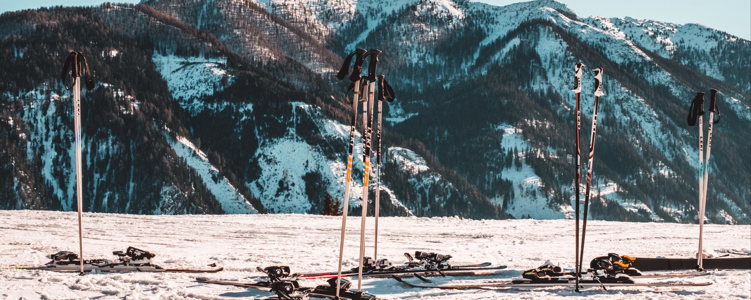 2560x1024 Wallpaper 4k skiing, mountain, snow, winter 4k Wallpaper