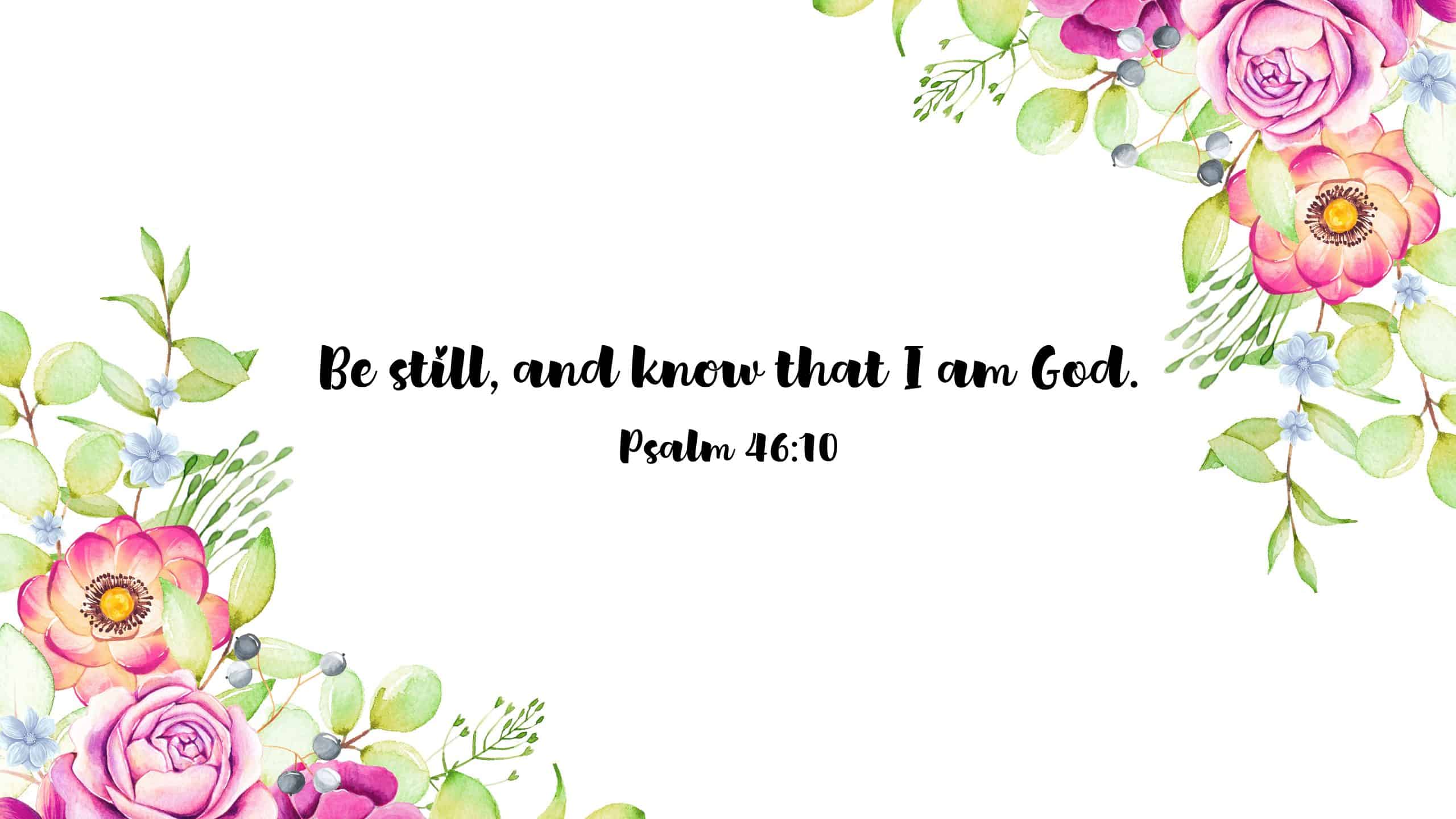 2560x1440 Proverbs 46:10 Desktop Wallpaper Printable Faith