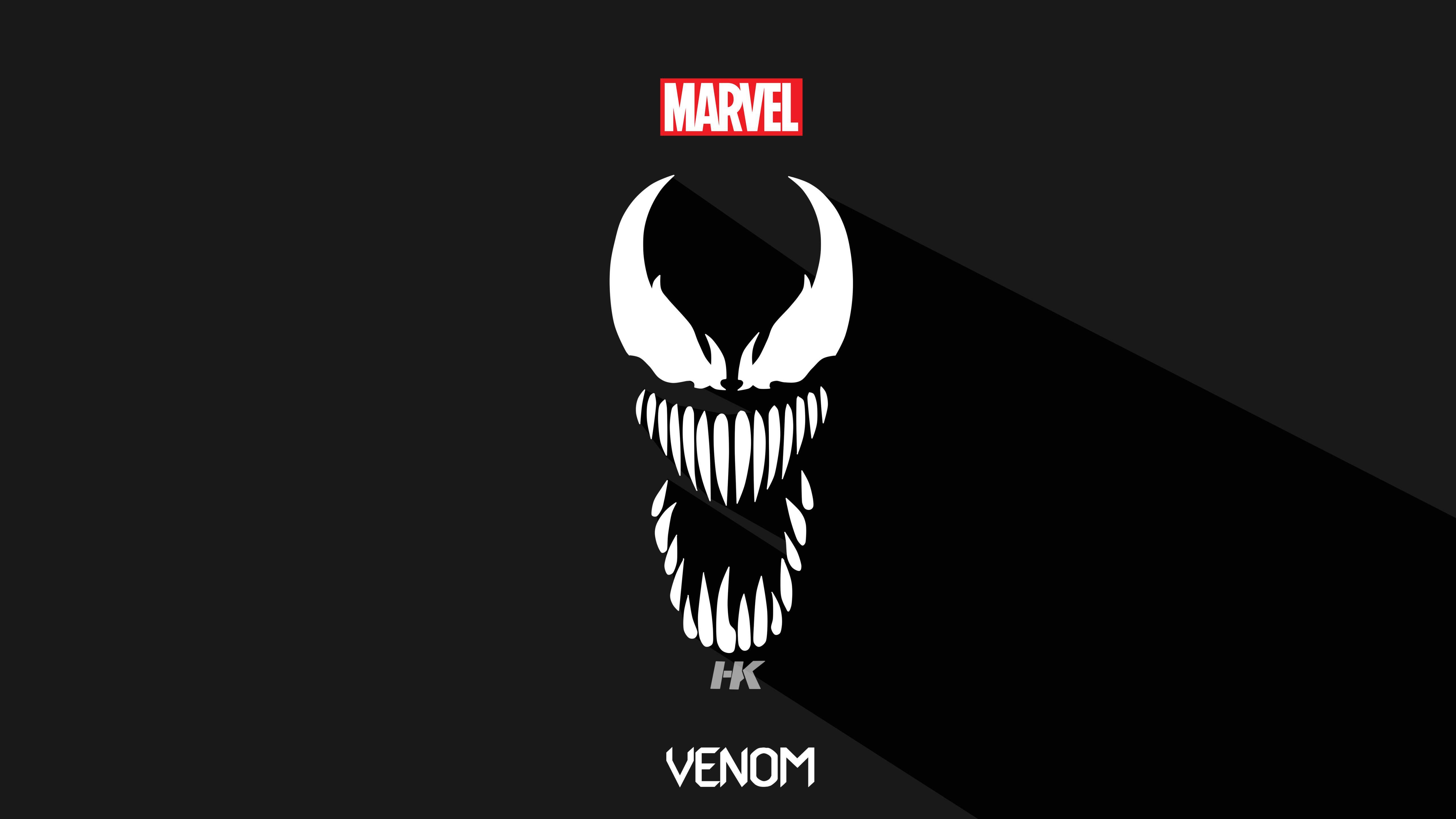 5120x2880 Venom Minimalist Art Wallpaper