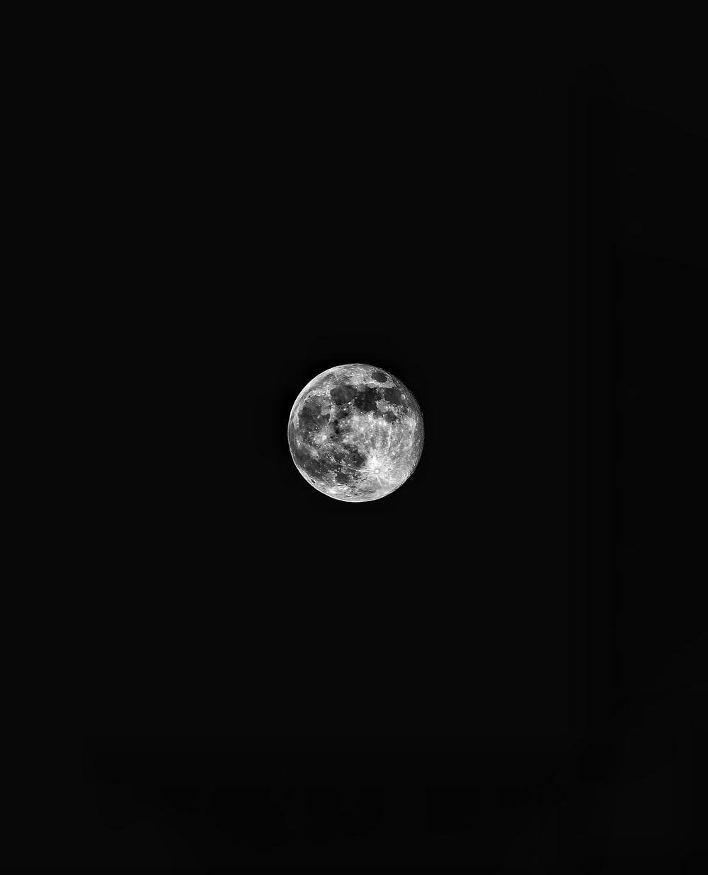 1000x1236 Black And White Moon Picture. Download Free Image