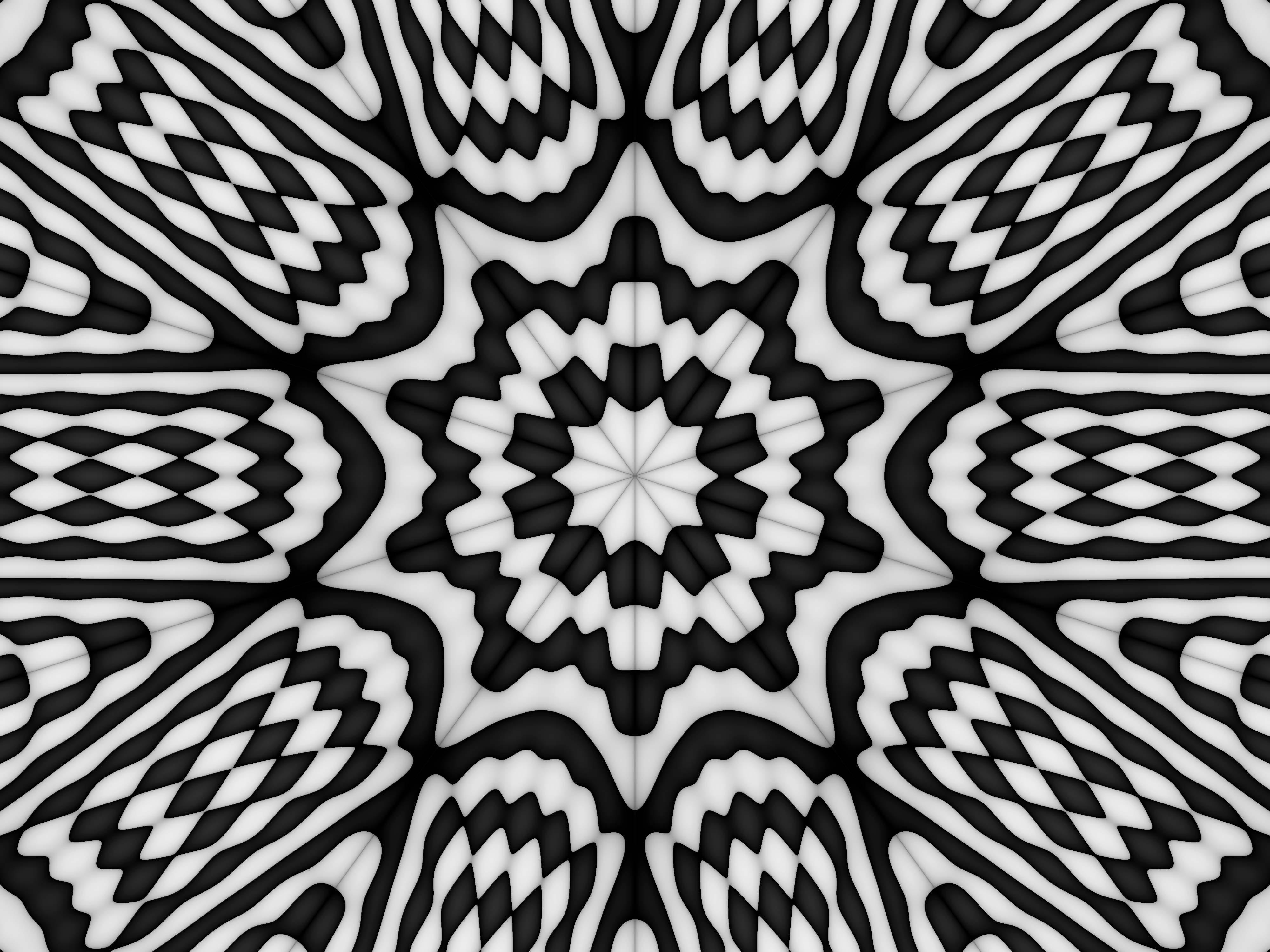 4000x3000 Abstract black & white 4k Ultra HD Wallpaper