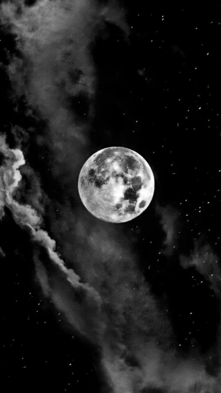 Moon Black and White Wallpapers - Top Free Moon Black and White ...