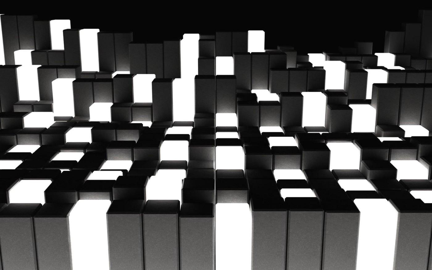 1400x874 Black And White Abstract Wallpaper HD