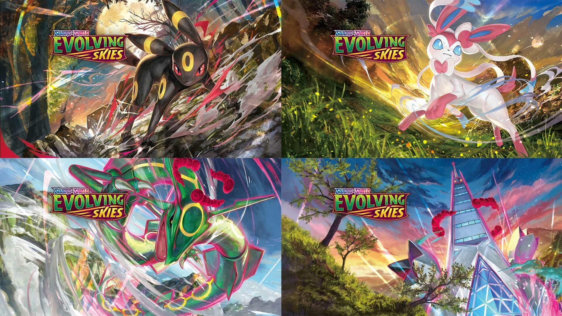 1920x1080 Download Evolving Skies Wallpaper. PokeGuardian. We Bring You the Latest Pokémon TCG News Every Day!