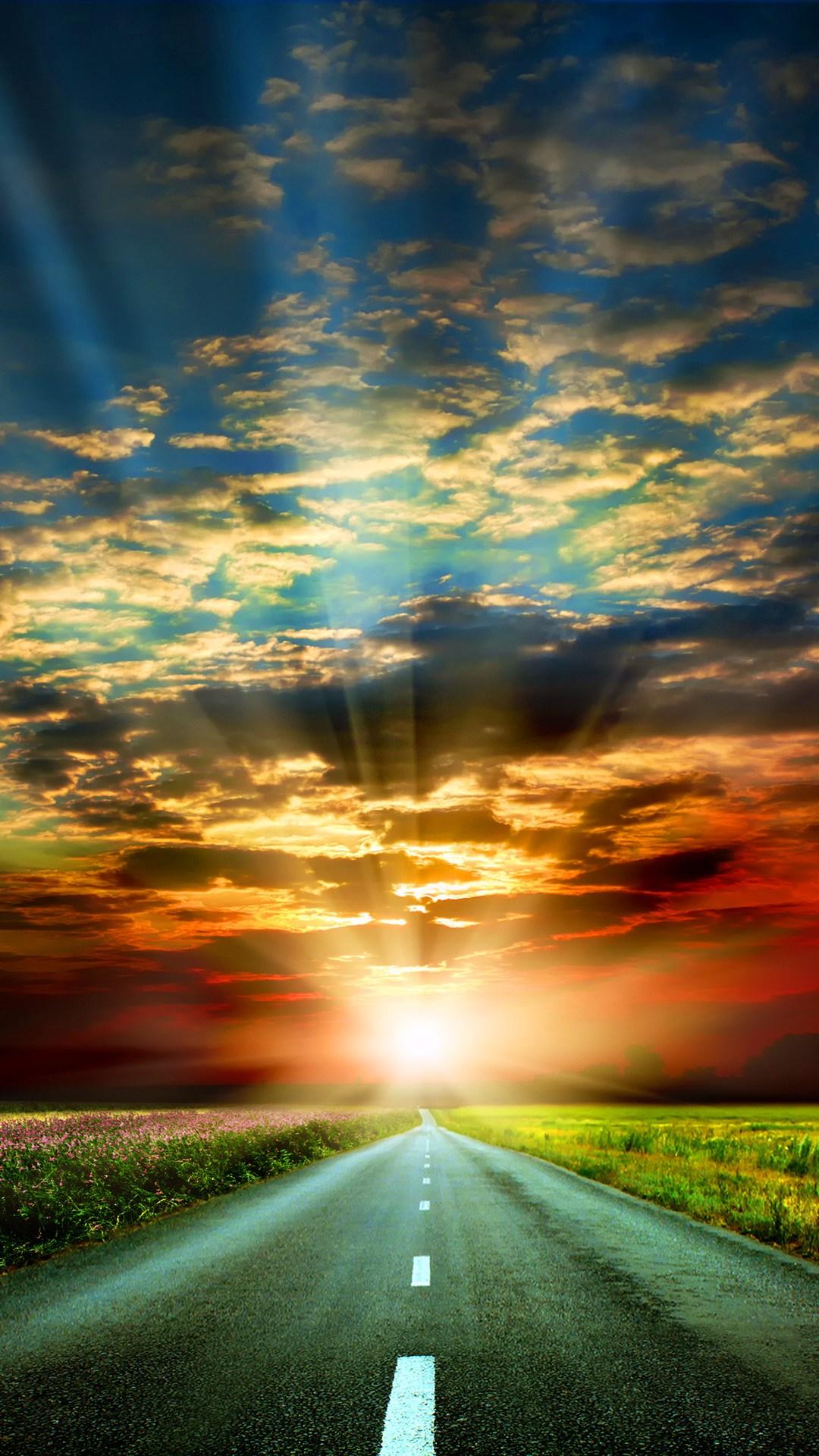1080x1920 Free download sunset road retina wallpaper for iPhone 6 Plus [1080x1920] for your Desktop, Mobile & Tablet. Explore HD iPhone 6 Wallpaper. Cool Wallpaper for Phone, Best iPhone Wallpaper, iPhone 6s Plus Wallpaper