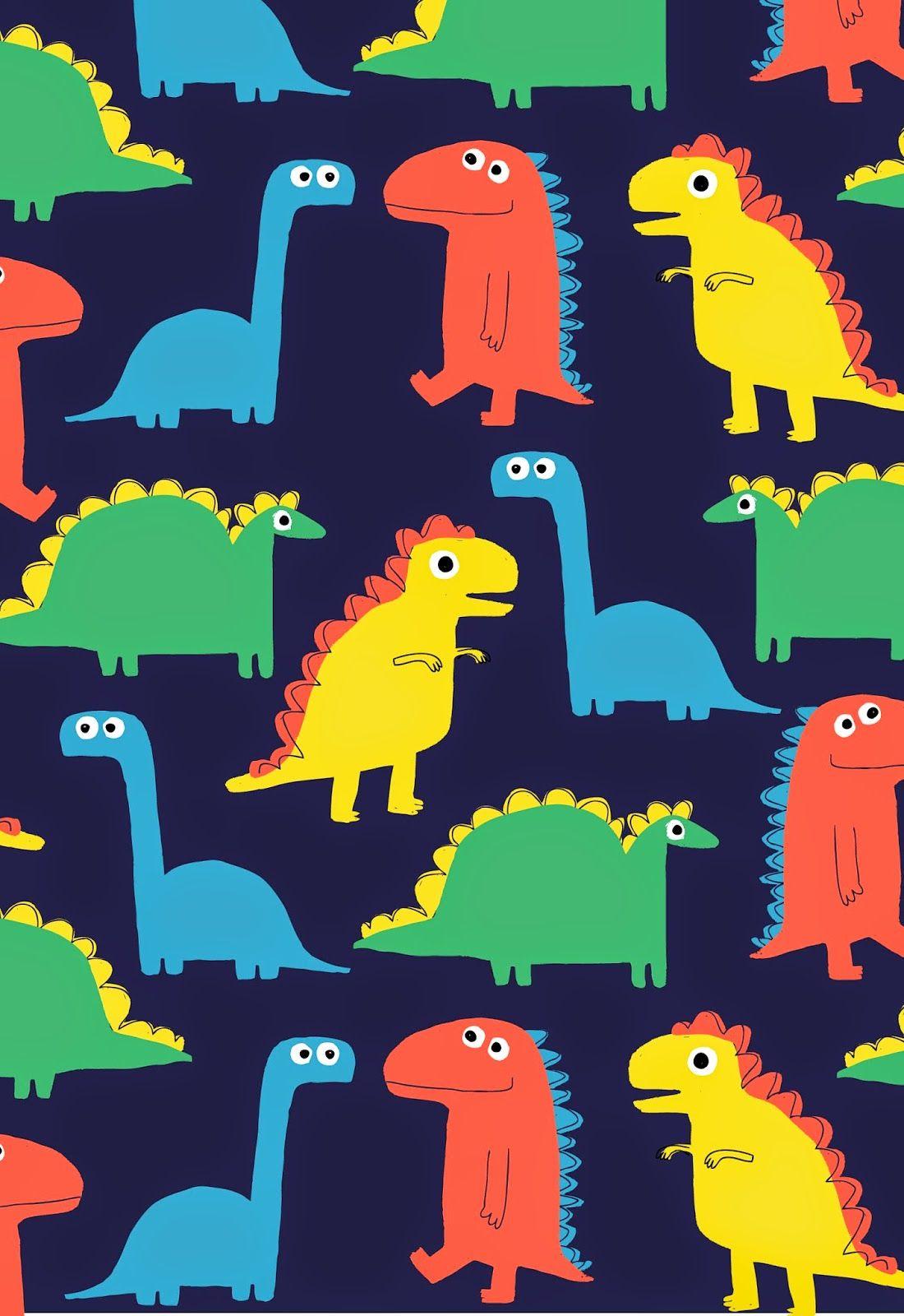 1100x1600 Dinosaur wallpaper, Dinosaur illustration, Pattern wallpaper