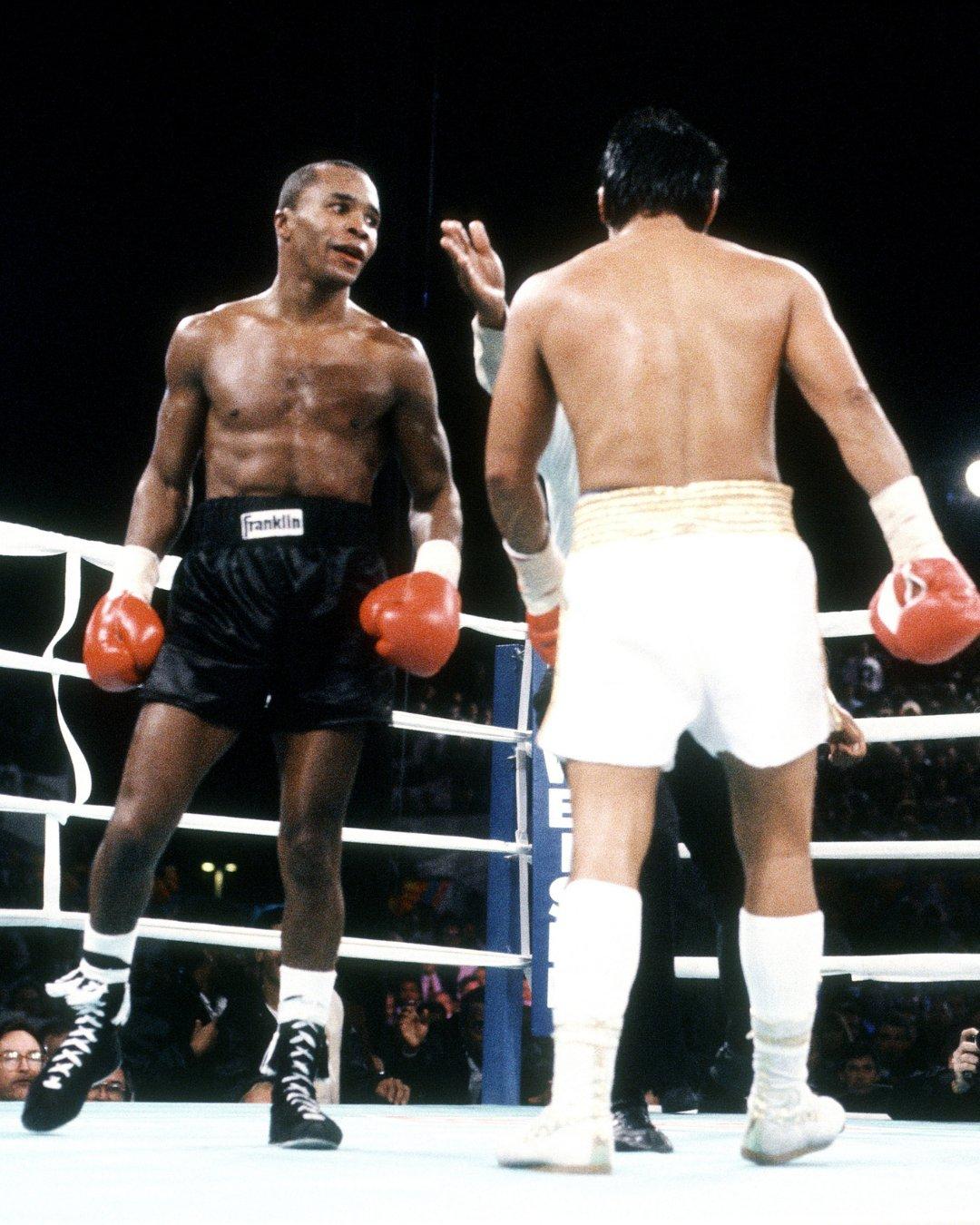 1080x1350 DAZN Boxing MÁS Sugar Ray Leonard and Roberto Duran concluded their trilogy on this day 32 years ago as the American secured a points win