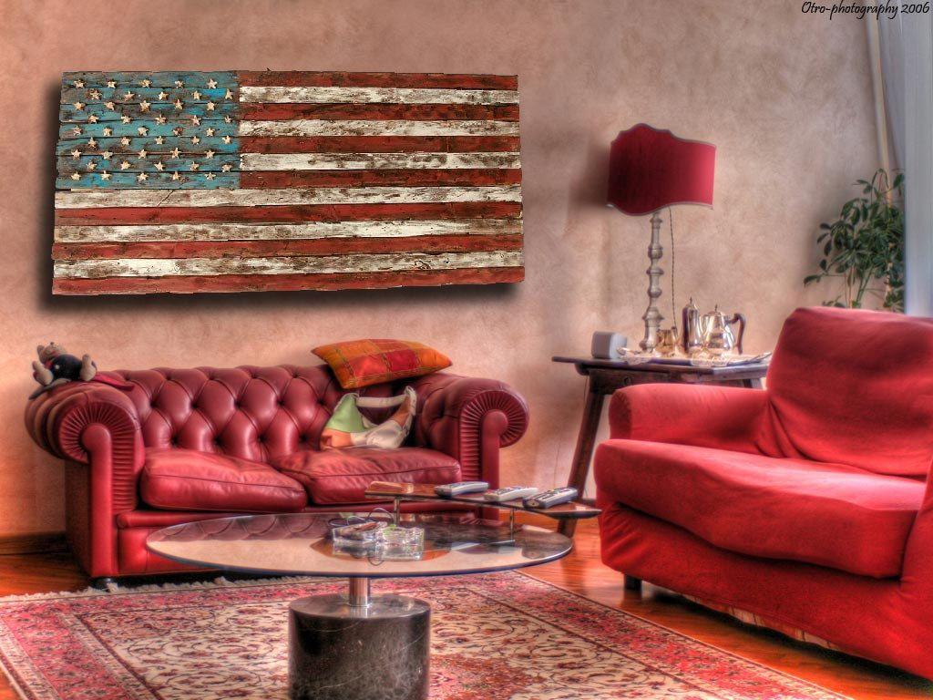 1024x768 American Flag, Weathered Wood, One of a kind, 3D, Wooden, vintage