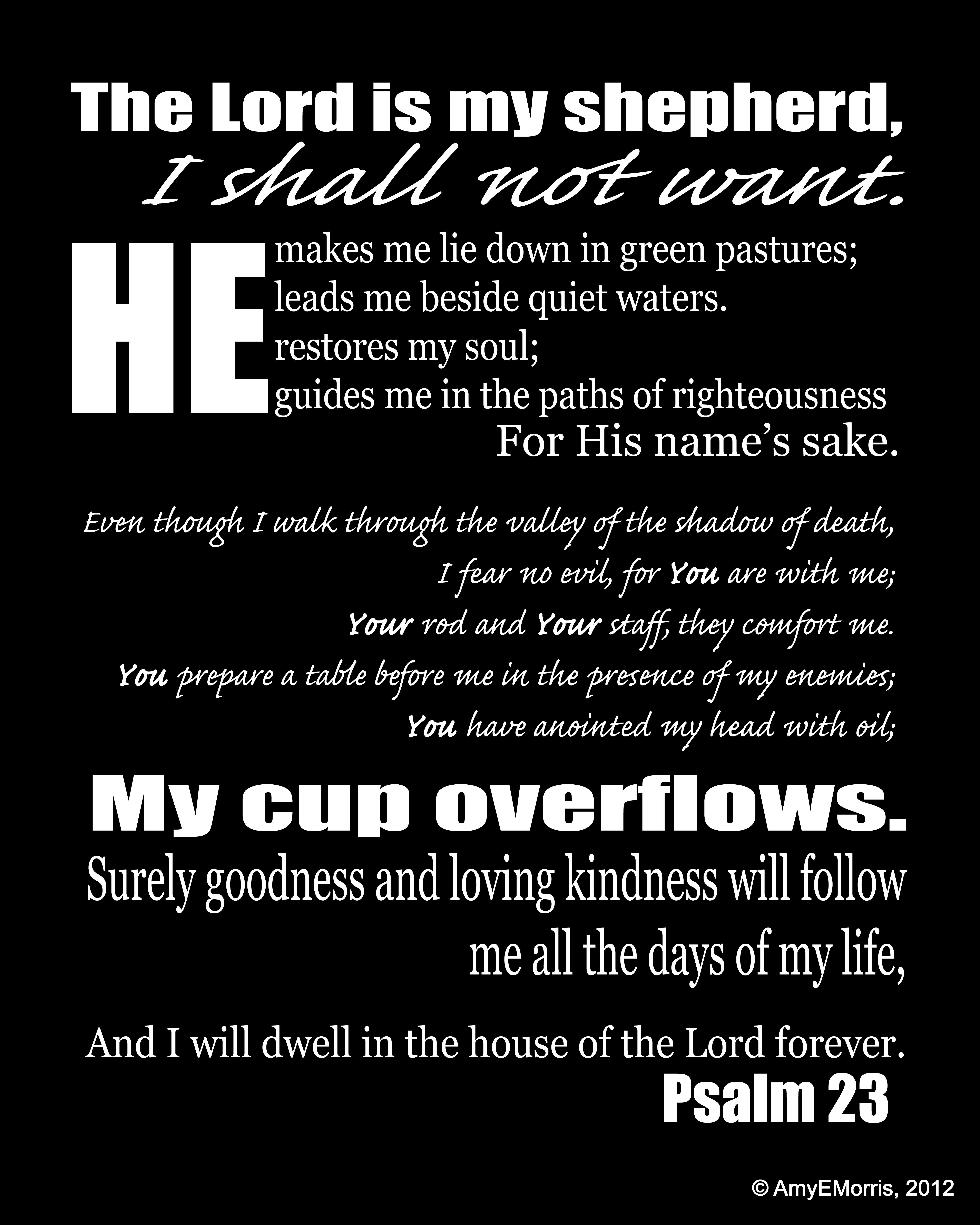 4800x6000 Psalm 23 Wallpaper
