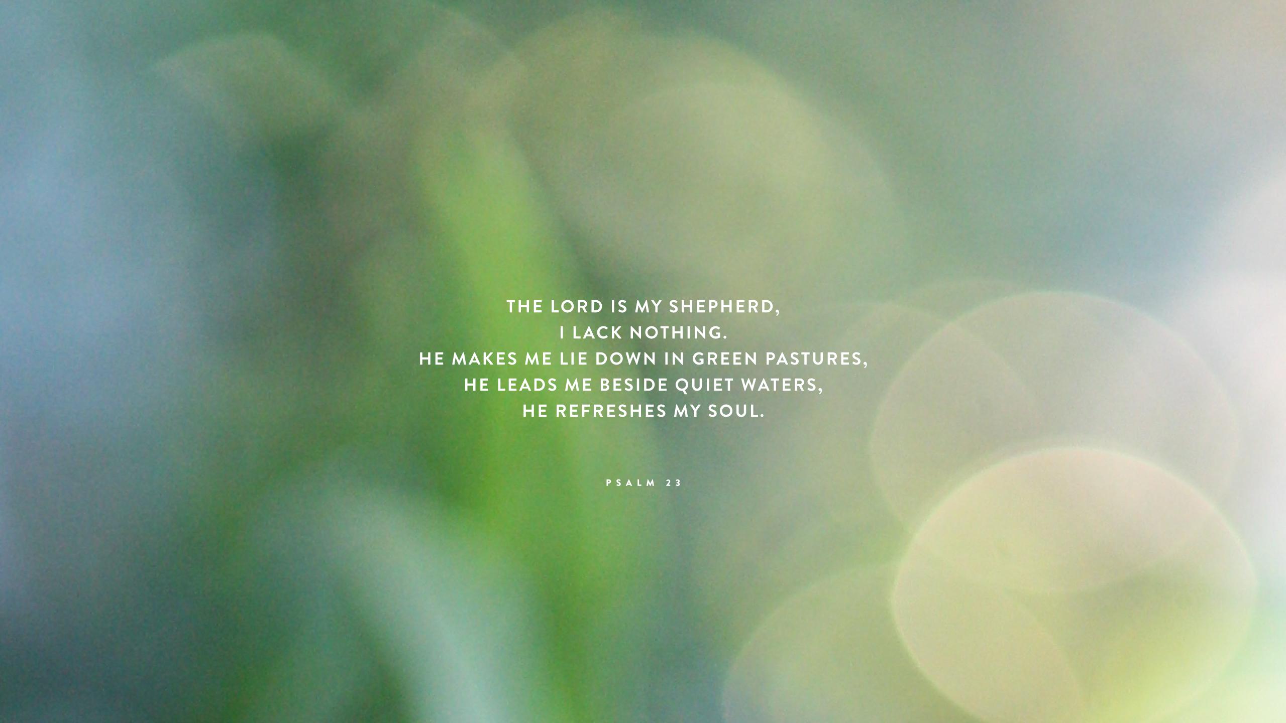2560x1440 Psalm 23 Wallpaper HD Free Verse