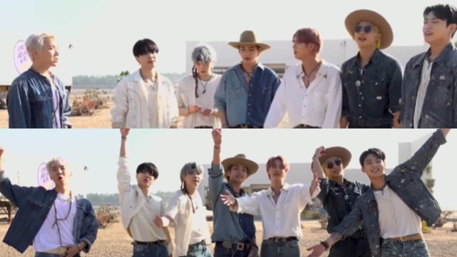 1600x900 BTS: Permission to Dance stops playing during music video shoot; here's what Suga, Jin and V did next. Watch