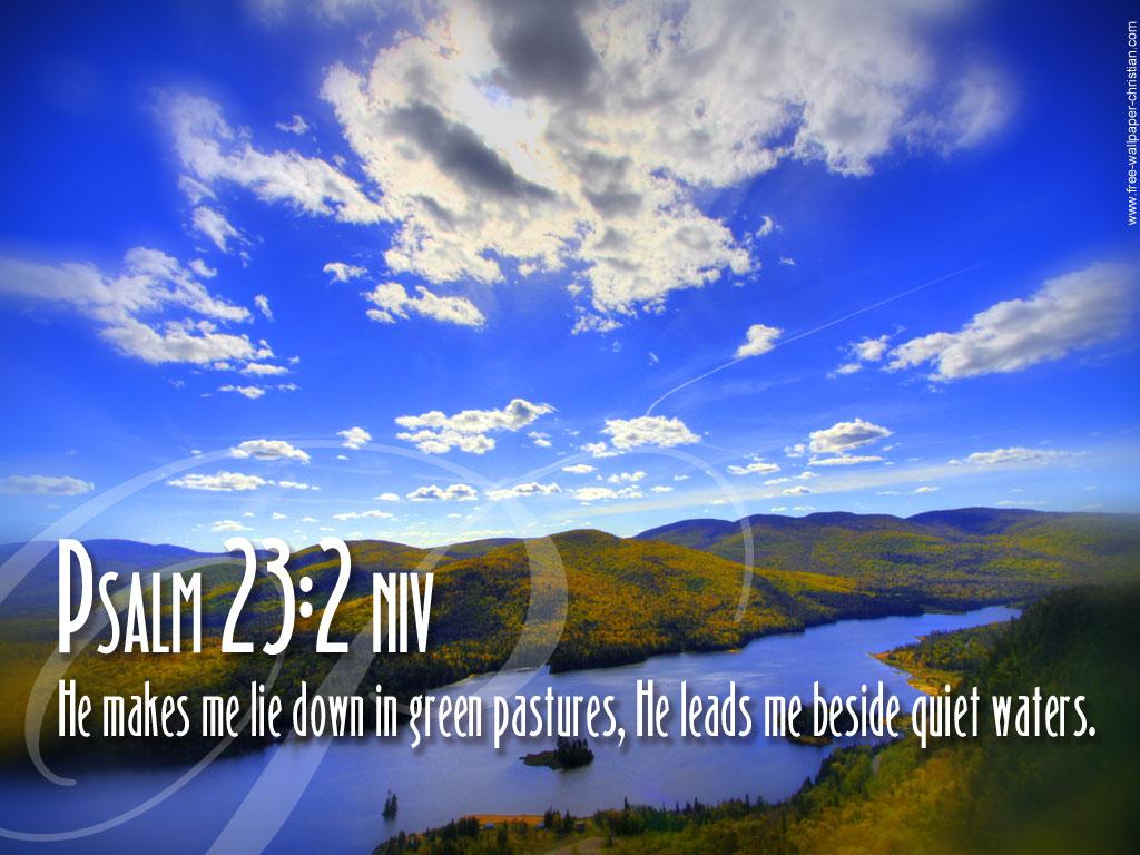 1024x768 Psalm 23 Wallpaper