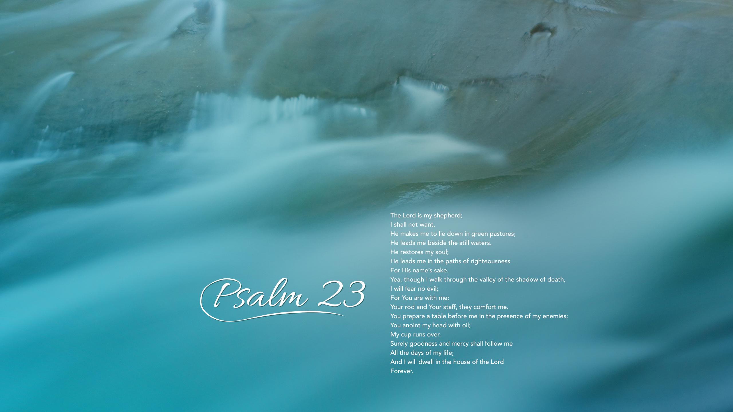 2560x1440 Psalm 23 Wallpaper